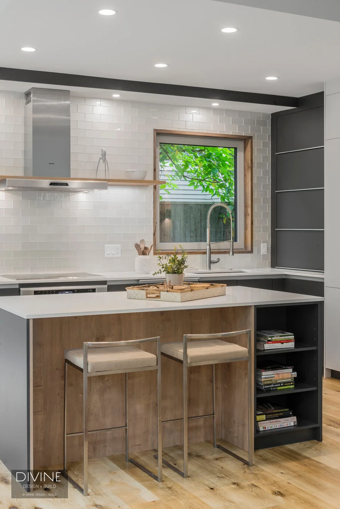 Cambridge Multi-Unit Development Modern Leicht Kitchen Wood Accents