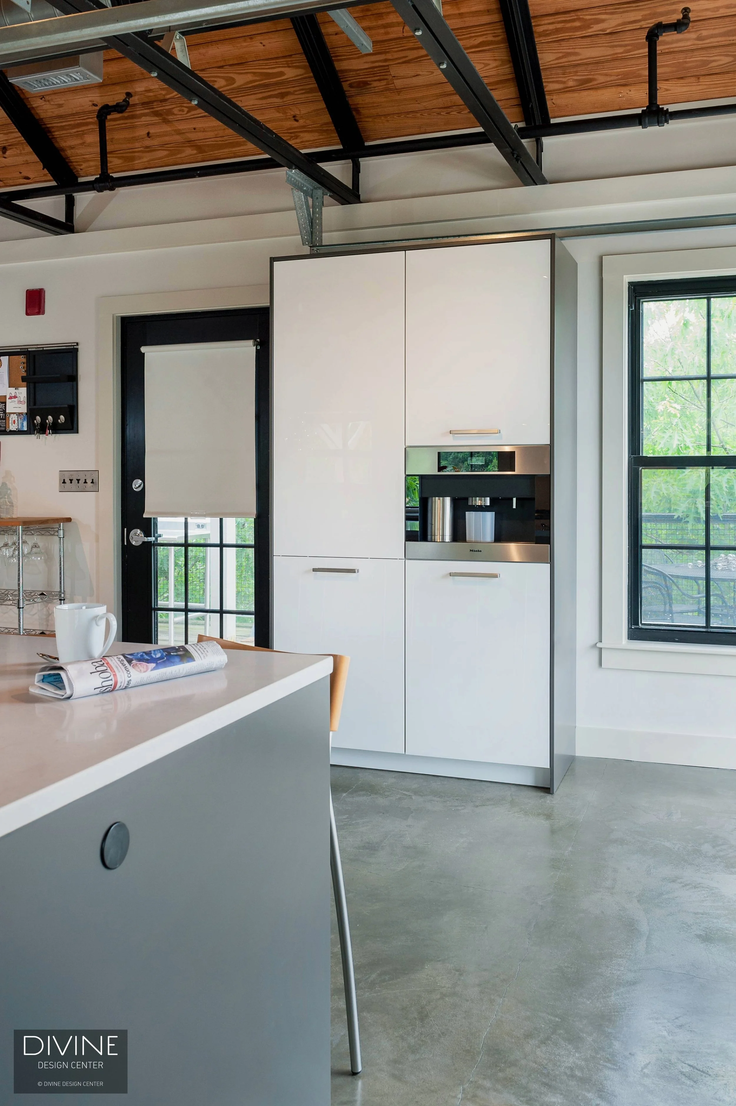 Boston Somerville Modern Inusstrial Loft Kitchen