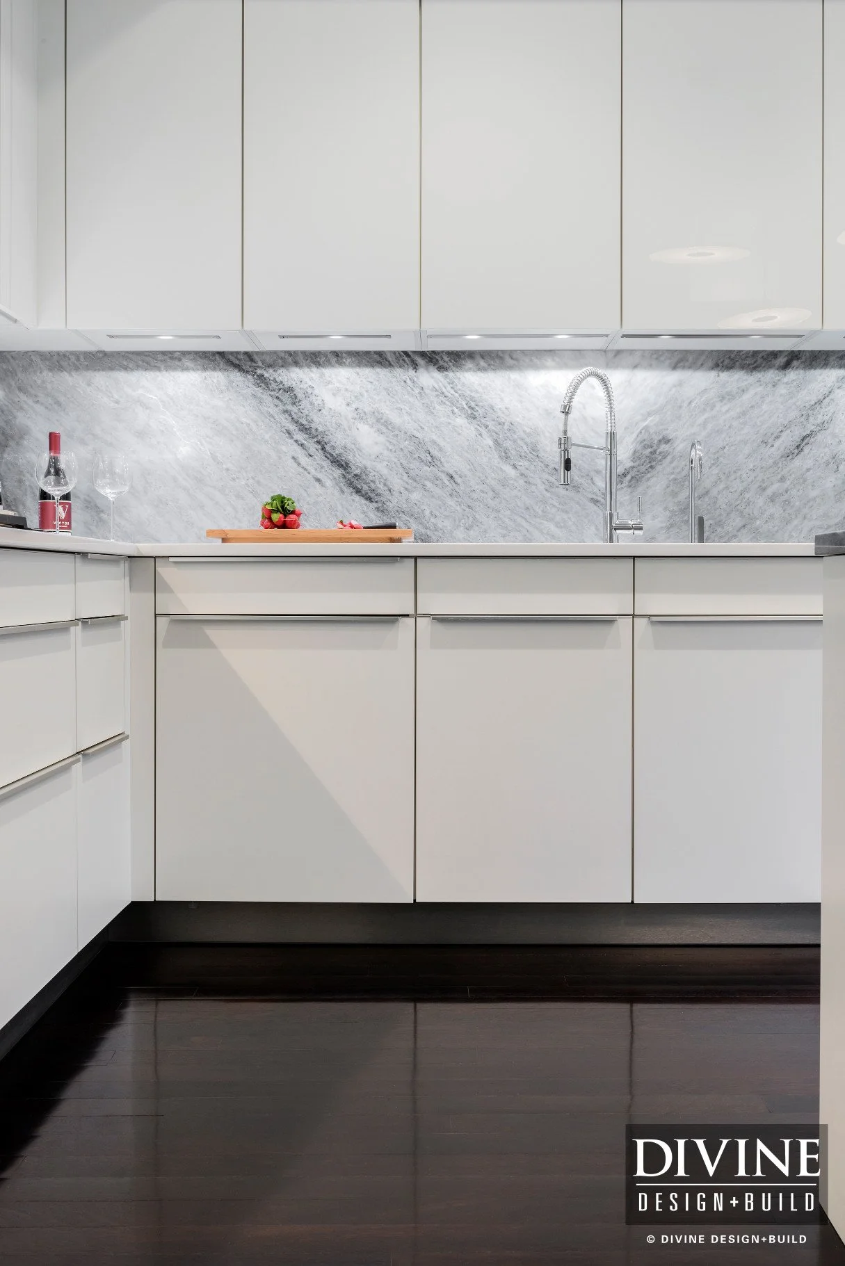 Boston MA White Modern Kitchen