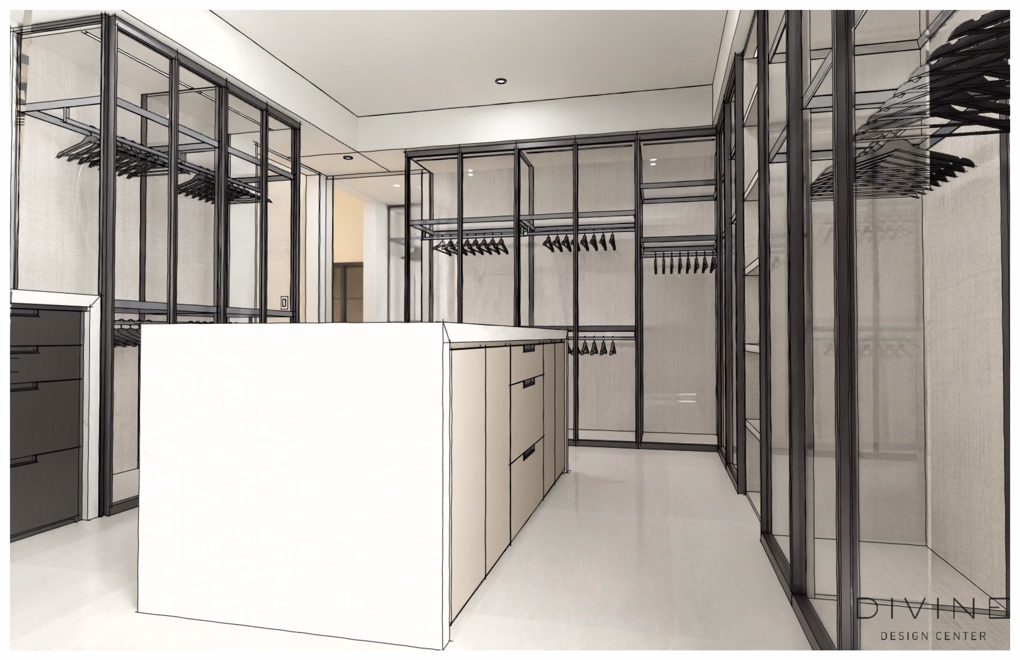 Amagansett Farm House: wardrobe, by Divine Design Center (view 7)