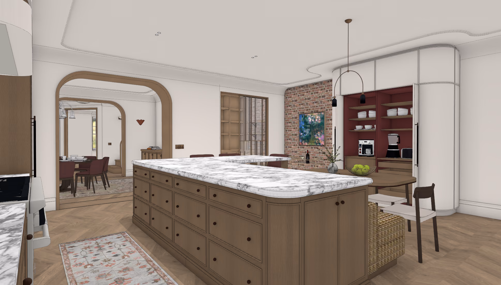 Brownstone on Westmount in Montreal, Quebec, Canada, by Divine Design Center (view 3)