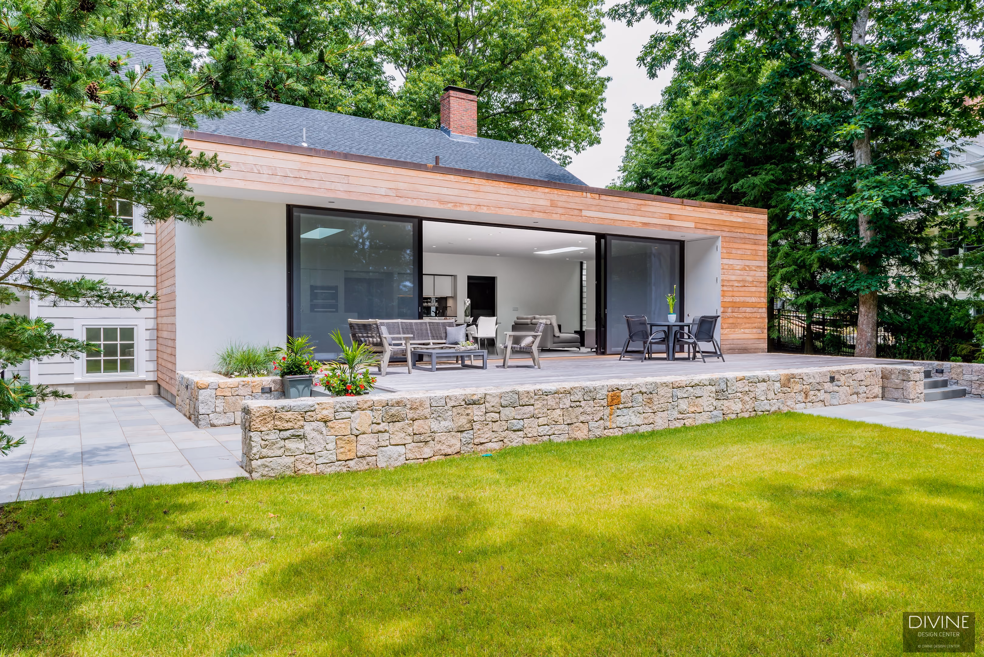 Wellesley Modern Kitchen Open Living Room Concept