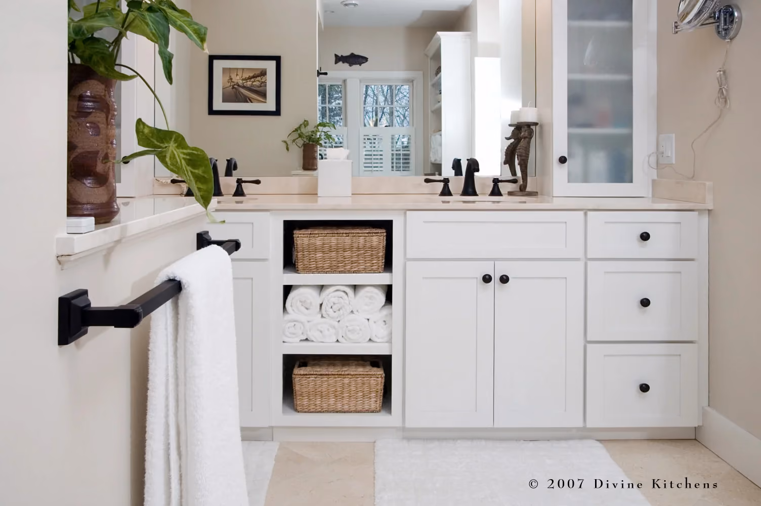 Cape Cod Transitional Traditional Master Bathroom, by Divine Design Center
