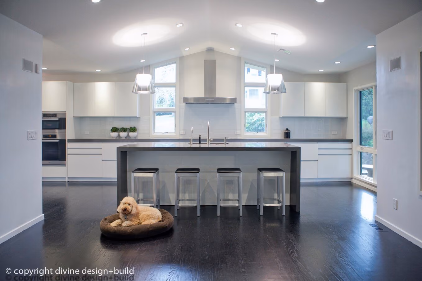 Boston North Shore Swampscott Modern Open Leicht Kitchen, by Divine Design Center
