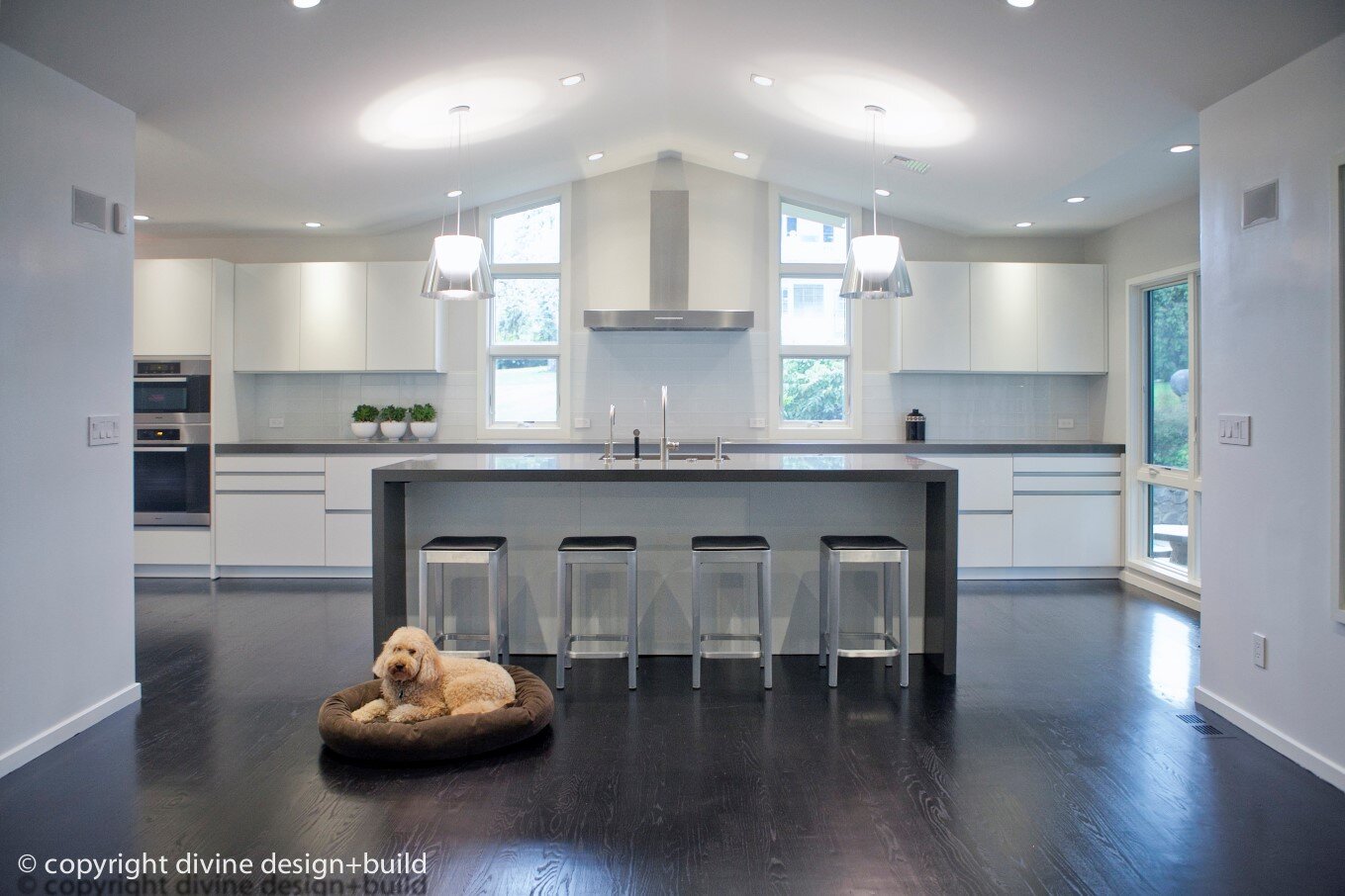 Boston North Shore Swampscott Modern Open Leicht Kitchen
