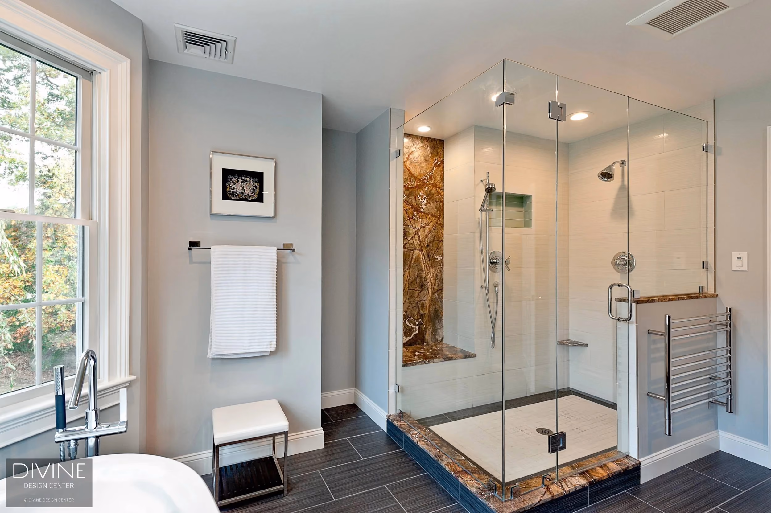 MetroWest Boston Master Bathroom, by Divine Design Center (view 2)