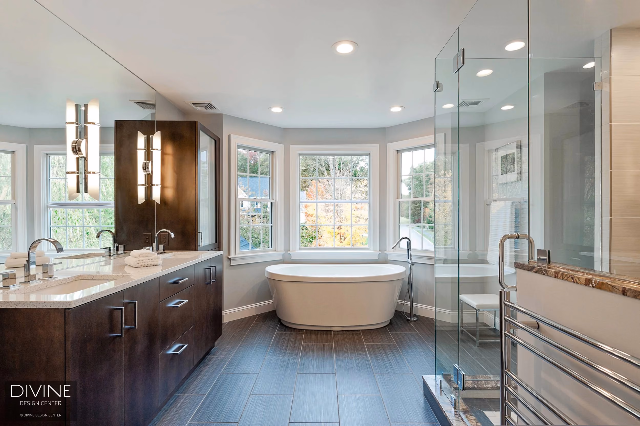 MetroWest Boston Master Bathroom, by Divine Design Center (view 3)