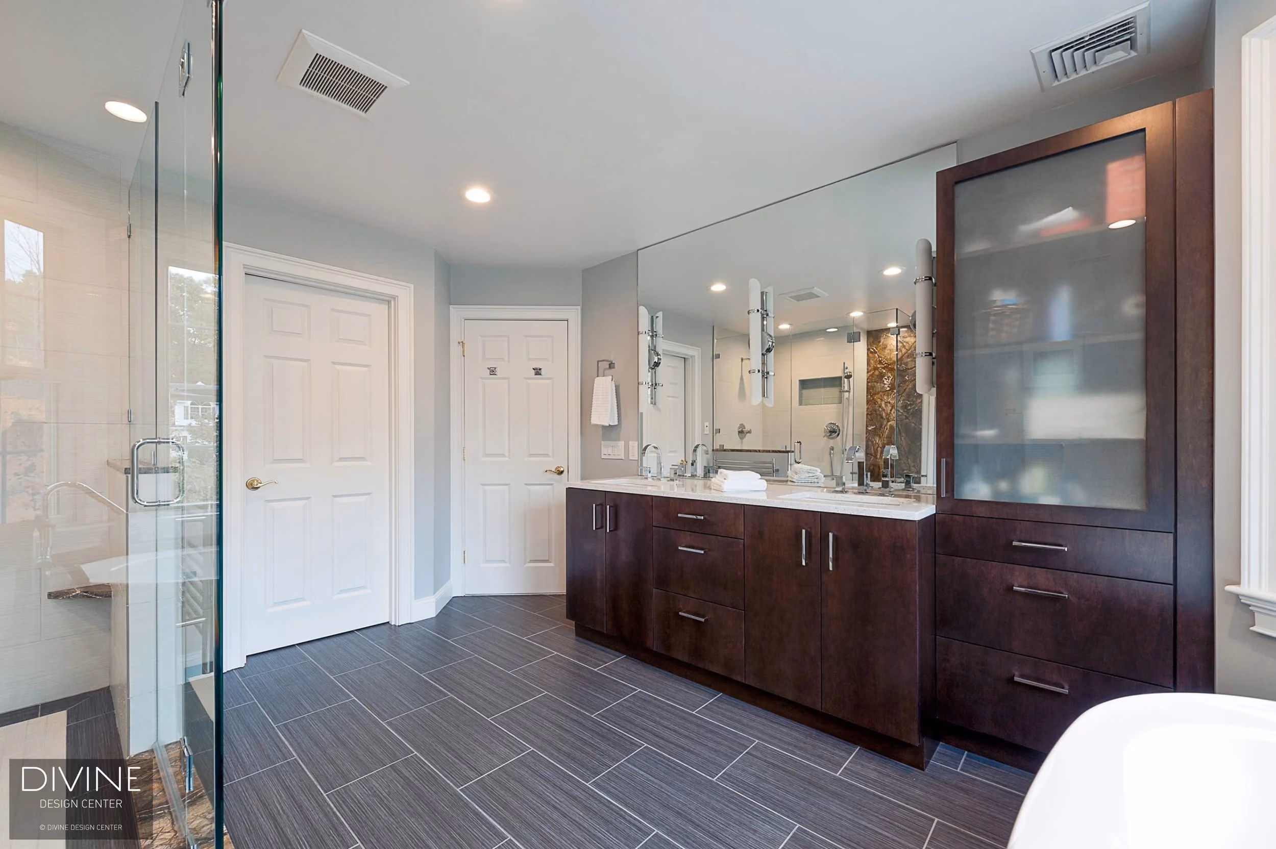 MetroWest Boston Master Bathroom, by Divine Design Center (view 5)
