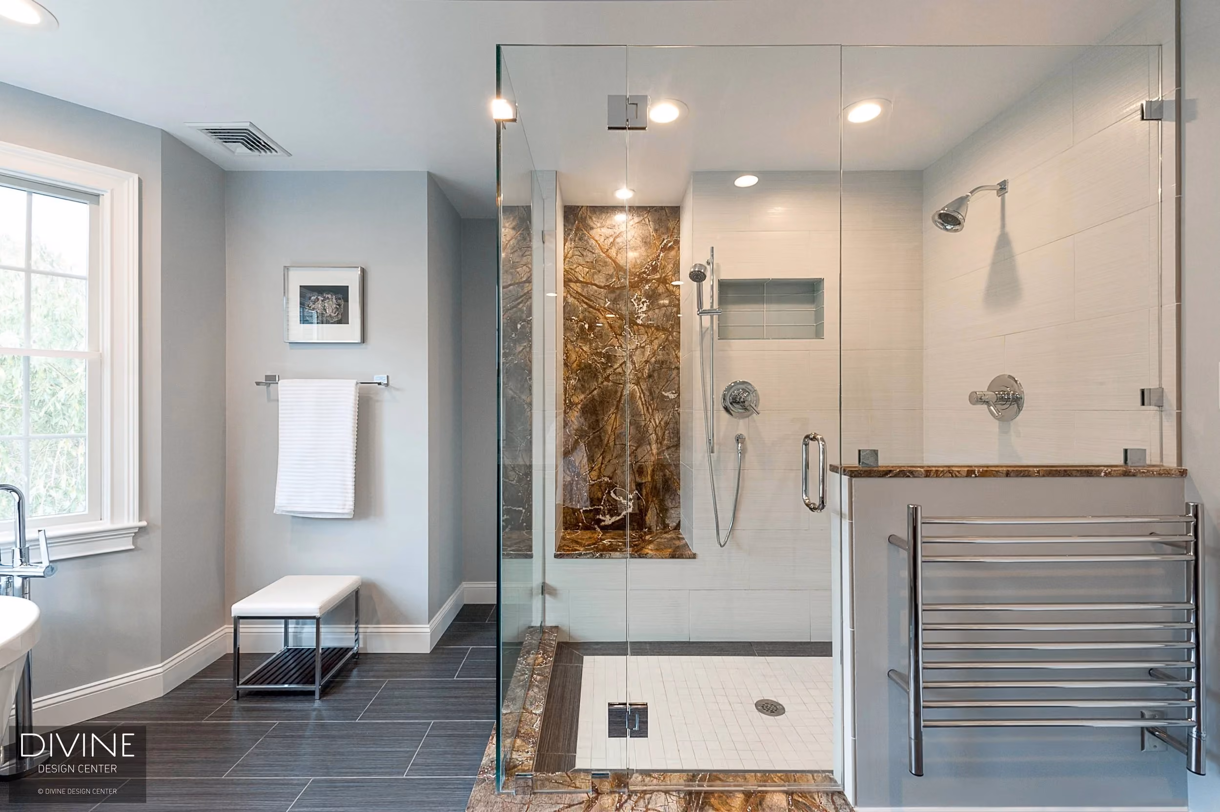MetroWest Boston Master Bathroom, by Divine Design Center (view 4)