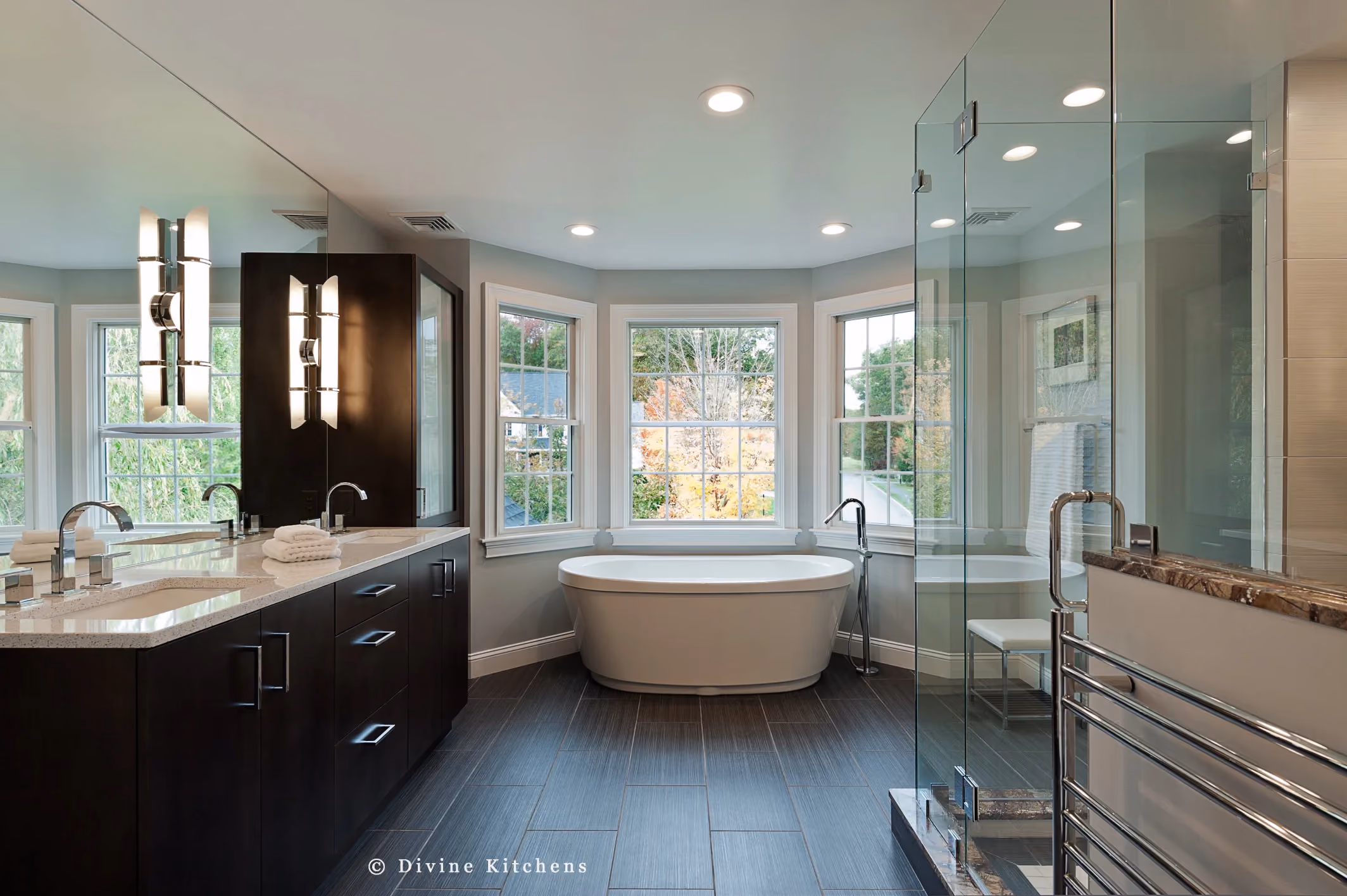 MetroWest Modern Transitional Master Suite, by Divine Design Center