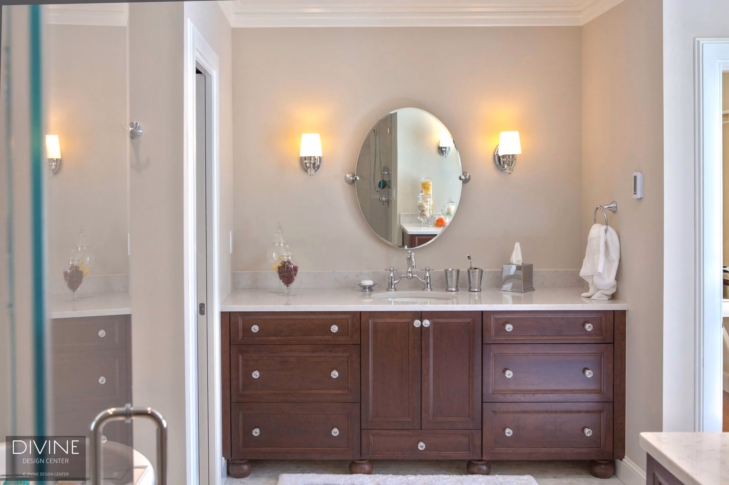 Brookline Traditional Bathroom, by Divine Design Center (view 2)