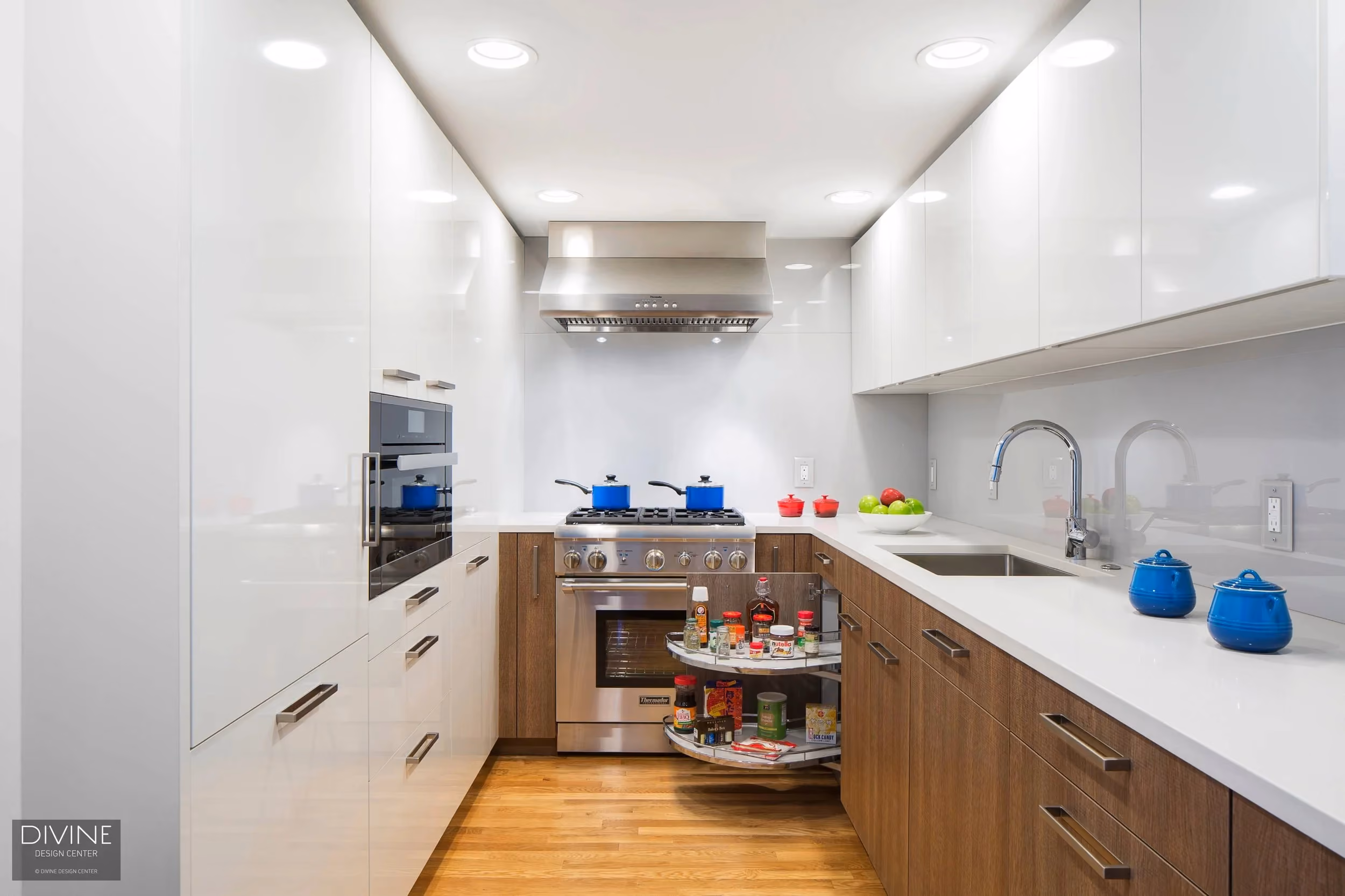 Boston Downtown Crossing Tremont Contemporary Modern Kitchen, by Divine Design Center (view 2)