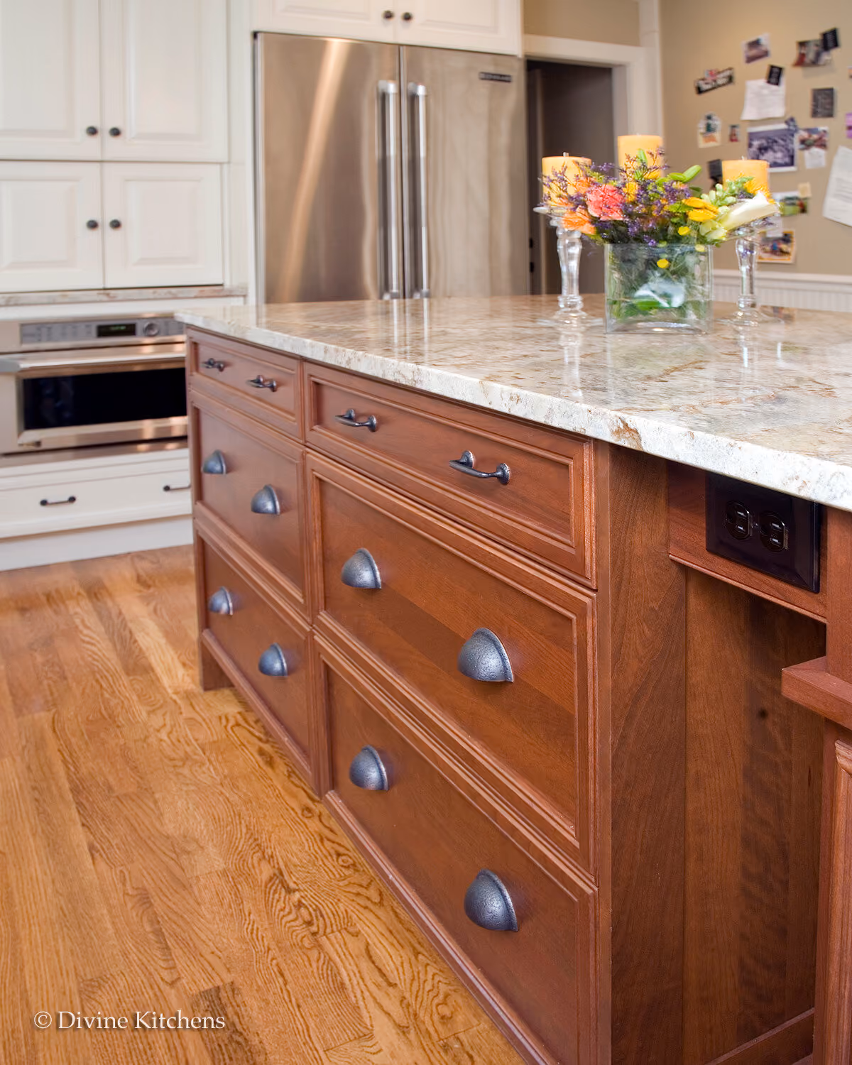 MetroWest Traditional Kitchen Two Tone Island, by Divine Design Center (view 6)