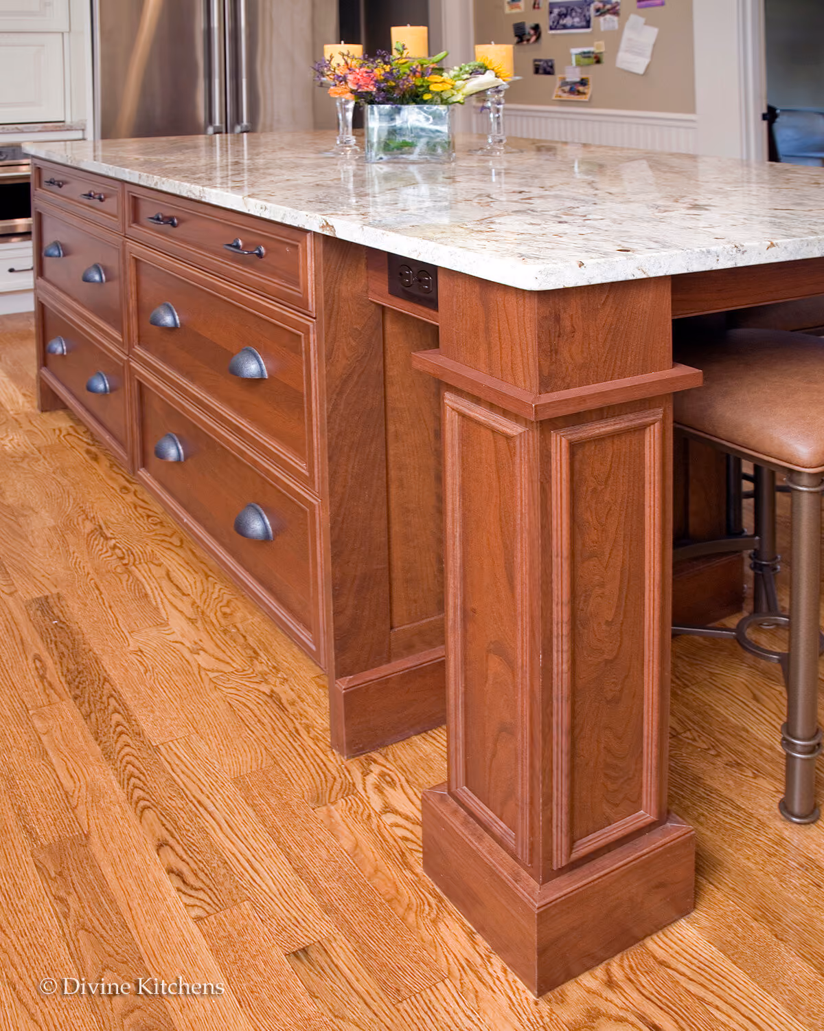 MetroWest Traditional Kitchen Two Tone Island, by Divine Design Center (view 4)