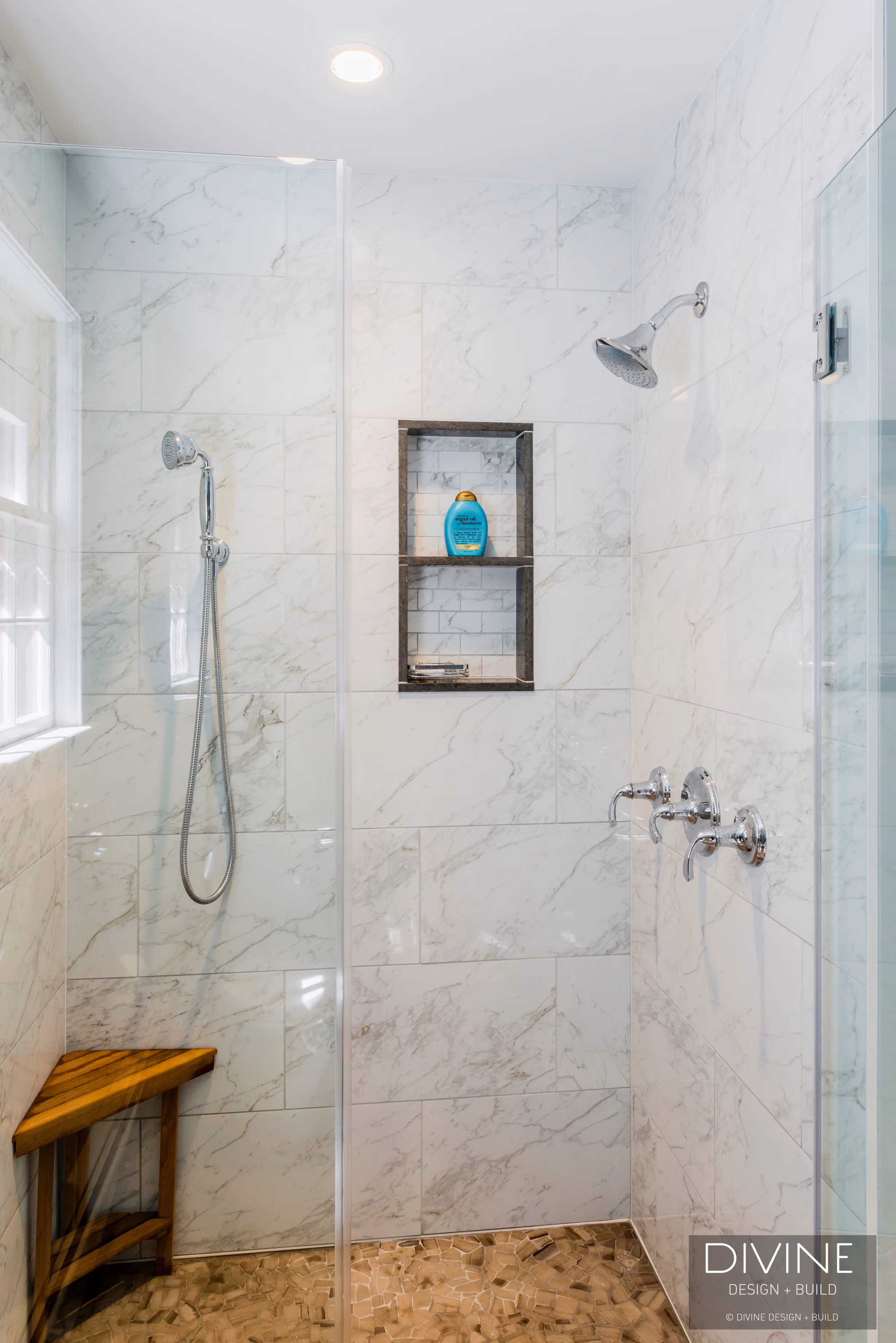 Dover Transitional Master Bathroom Barn Doors, by Divine Design Center (view 5)