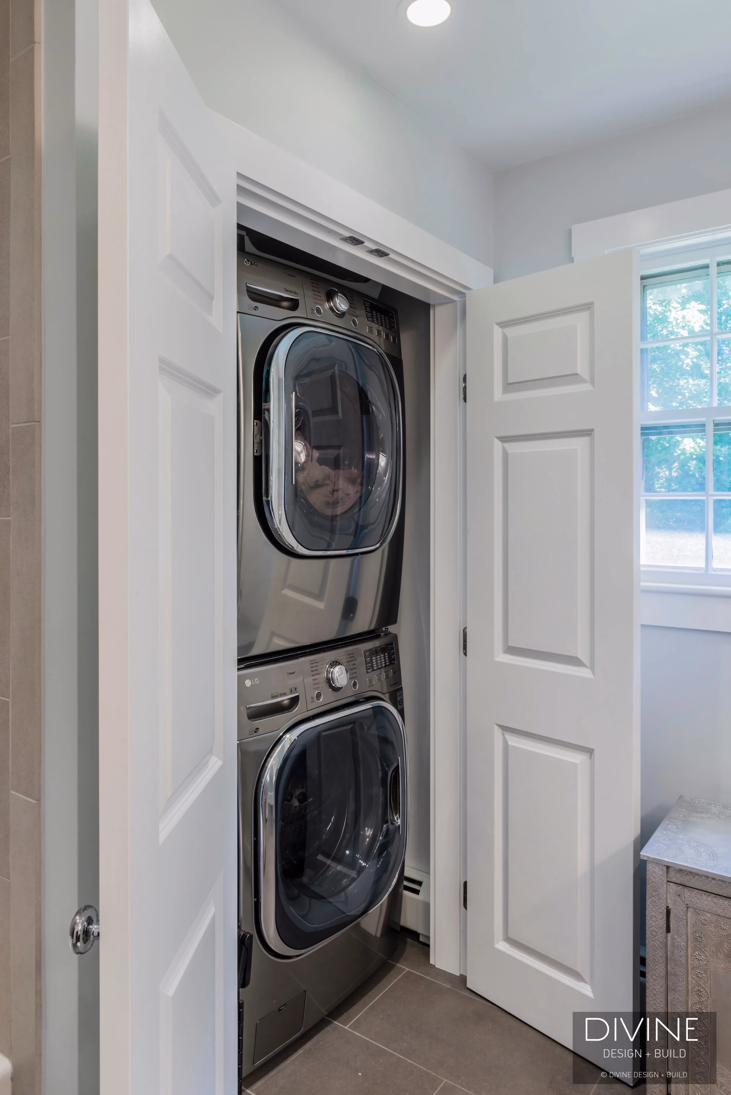 Dover Transitional Master Bathroom Barn Doors, by Divine Design Center (view 6)