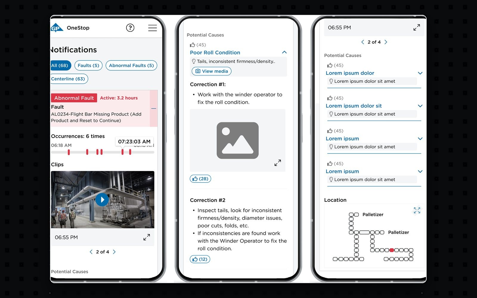 Notifications and checkout — ChatterText mobile app screens