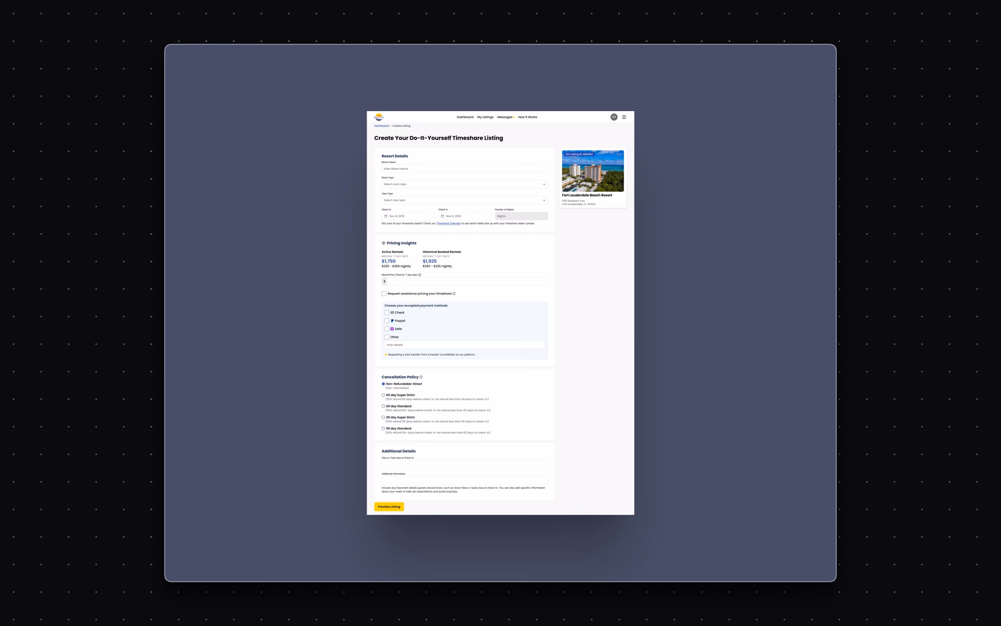 Make creating a listing stress-free for non-professional hosts.