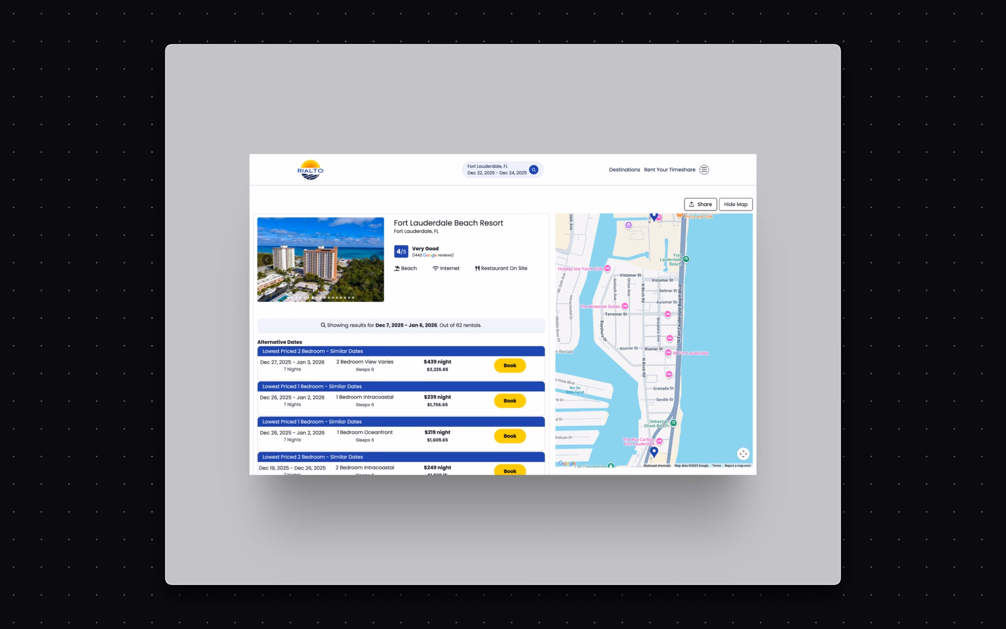 Make comparing resorts effortless.