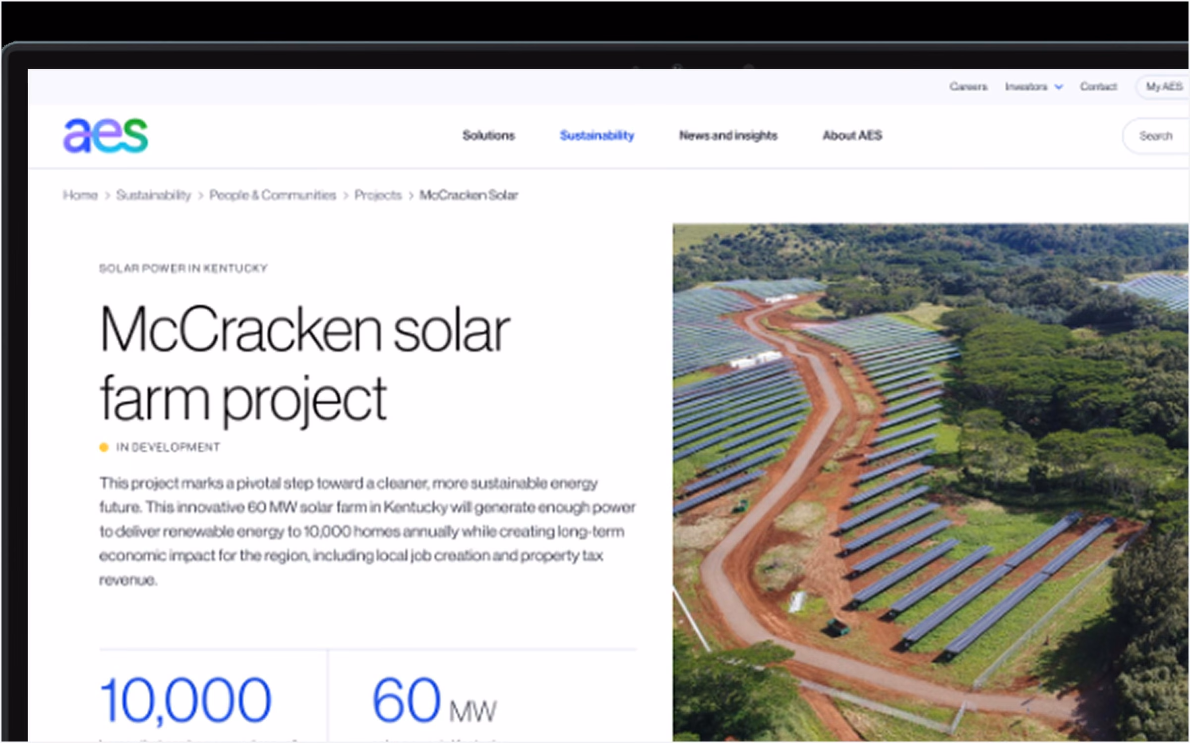 Let a solar farm in Kentucky and a wind farm in Chile tell the same kind of story with the same components.