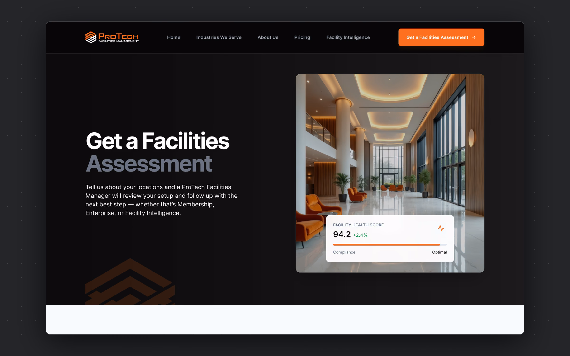 Give a brand a low-commitment first step — an assessment of its locations — without a sales conversation.