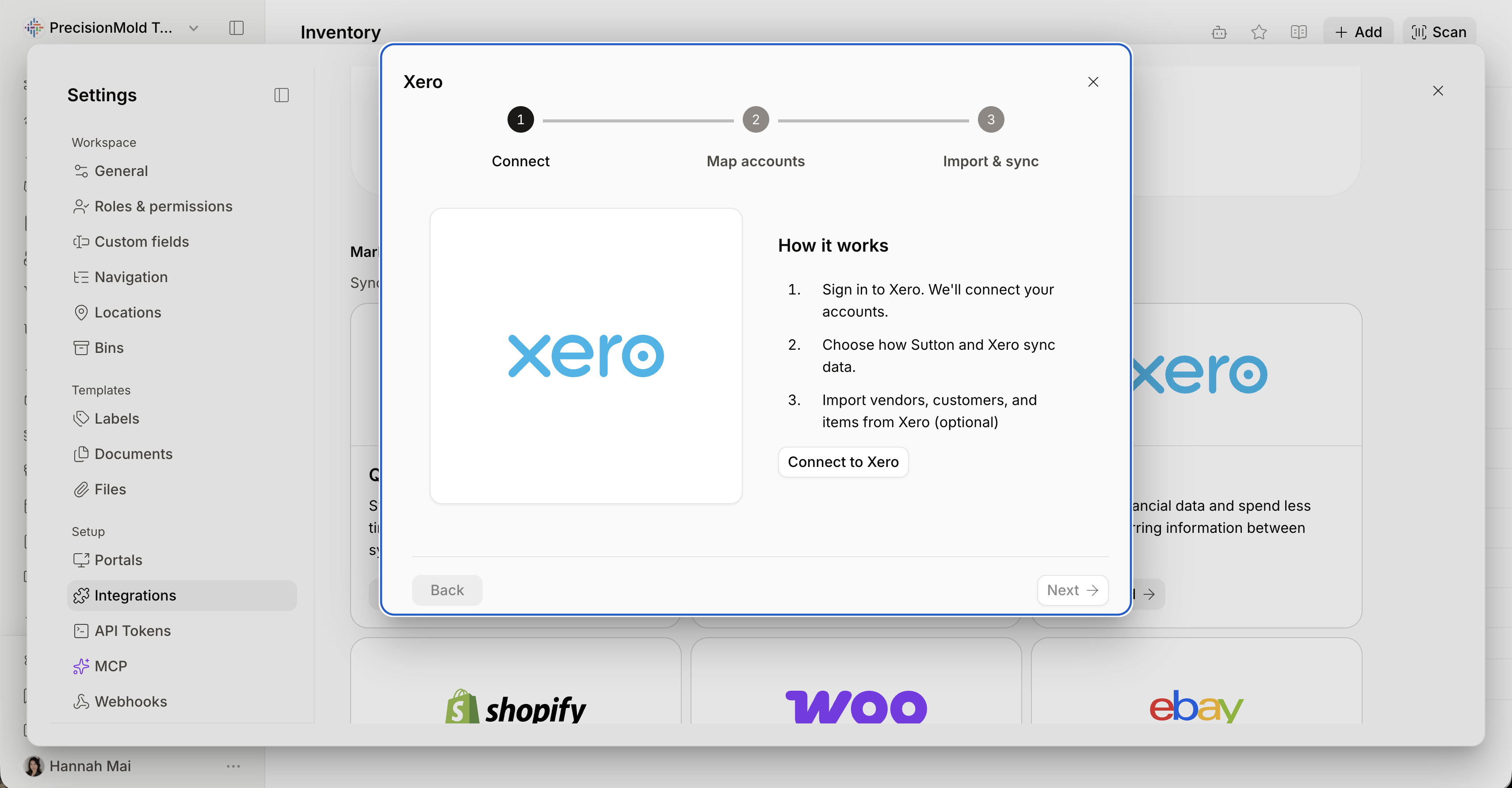 Xero integration in Sutton. 