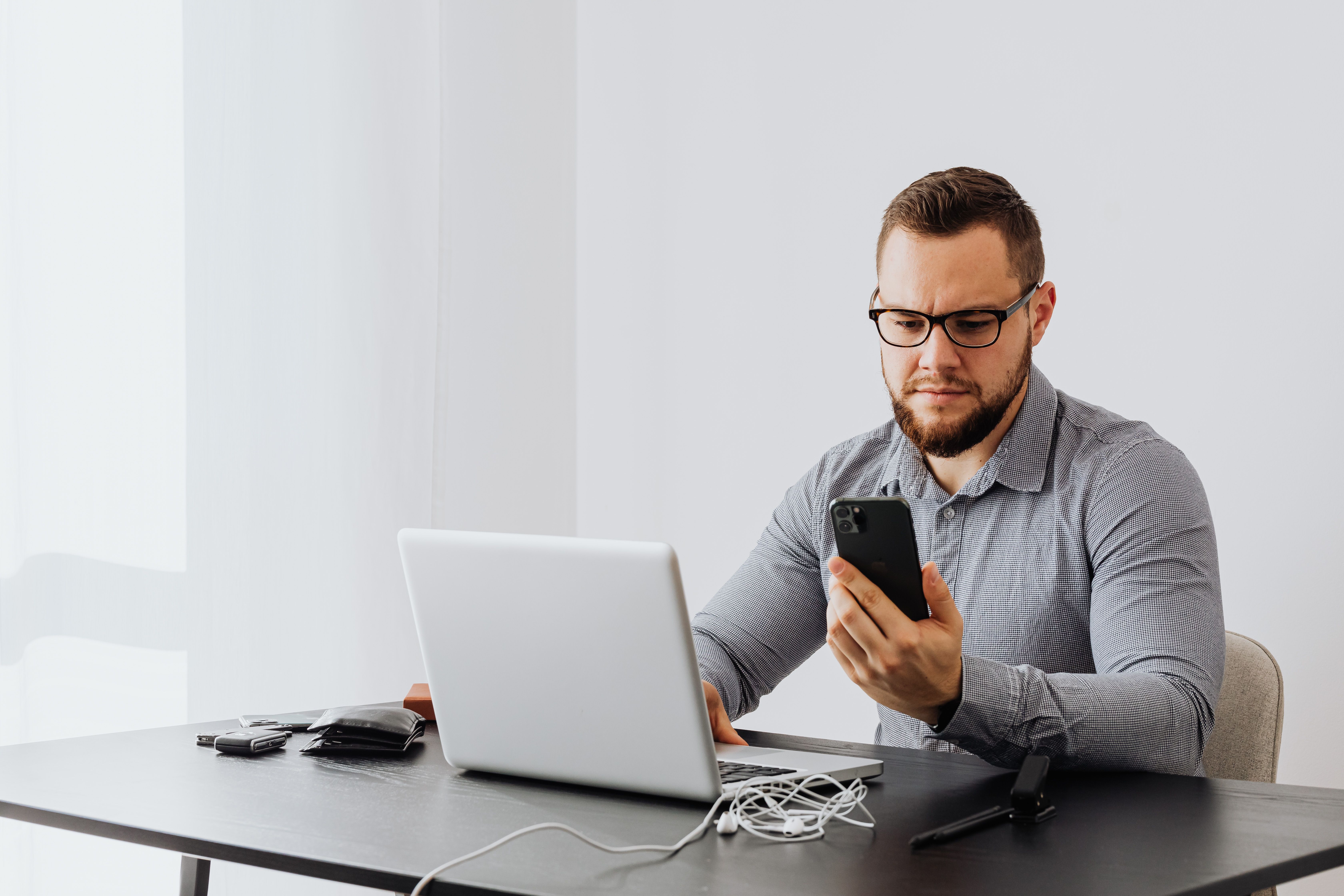 A manager testing a chatbot.