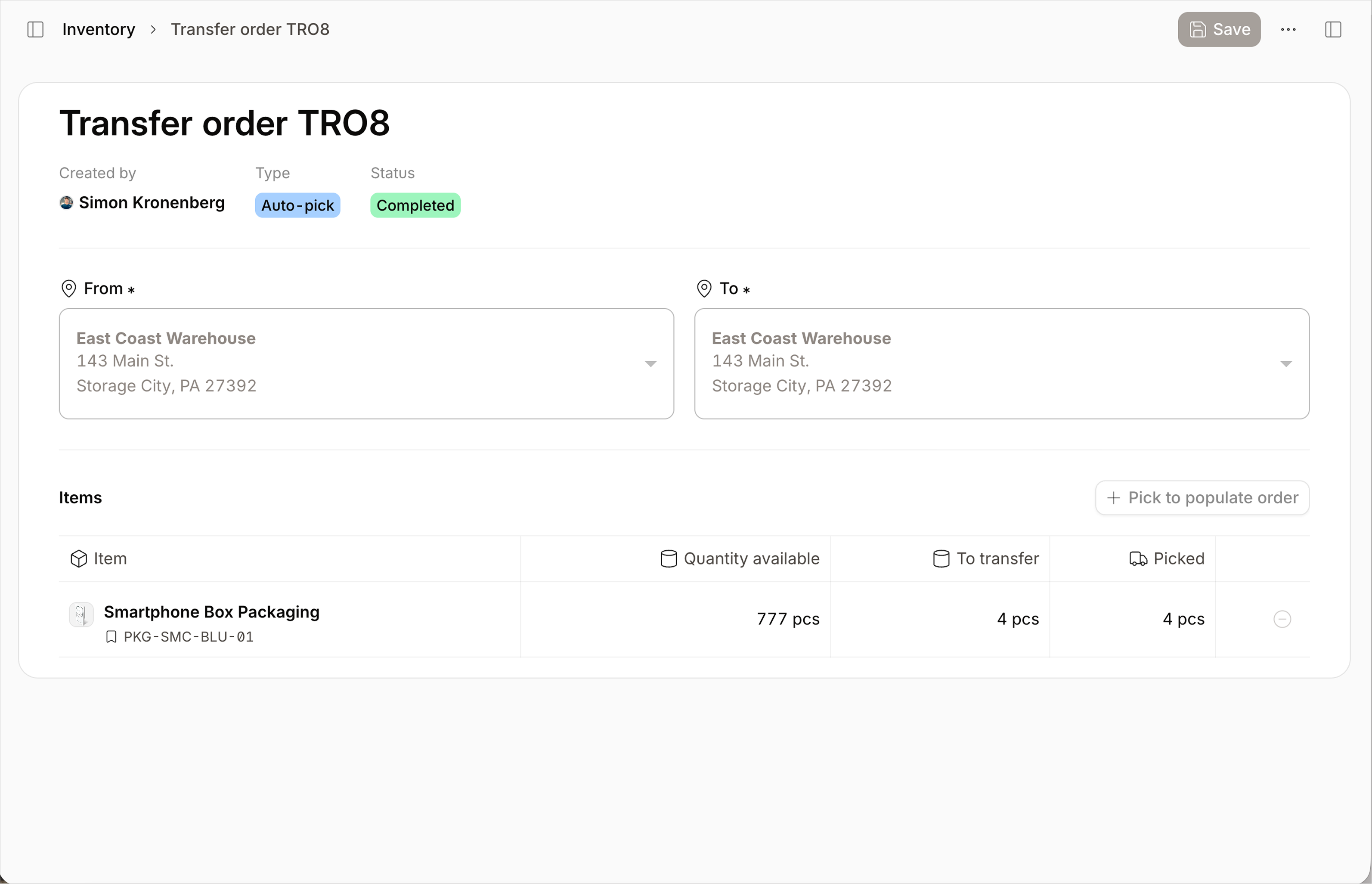 transfer order (TRO) in Sutton.