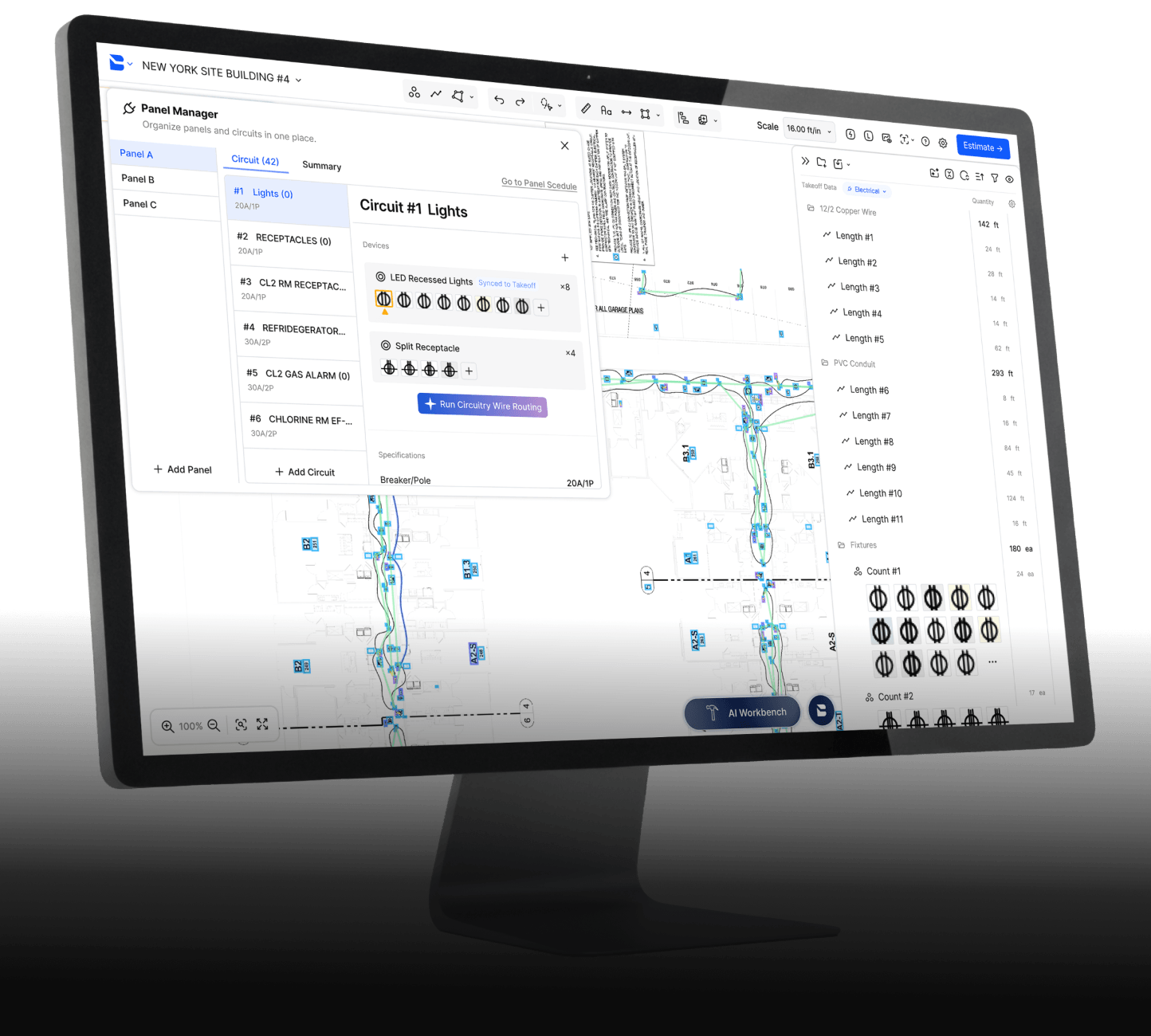 Bobyard electrical takeoff software