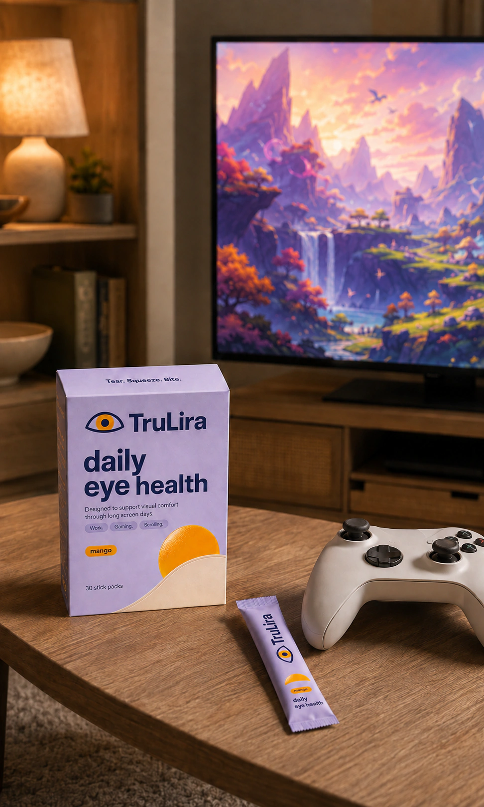 TruLira daily gel stick between games.