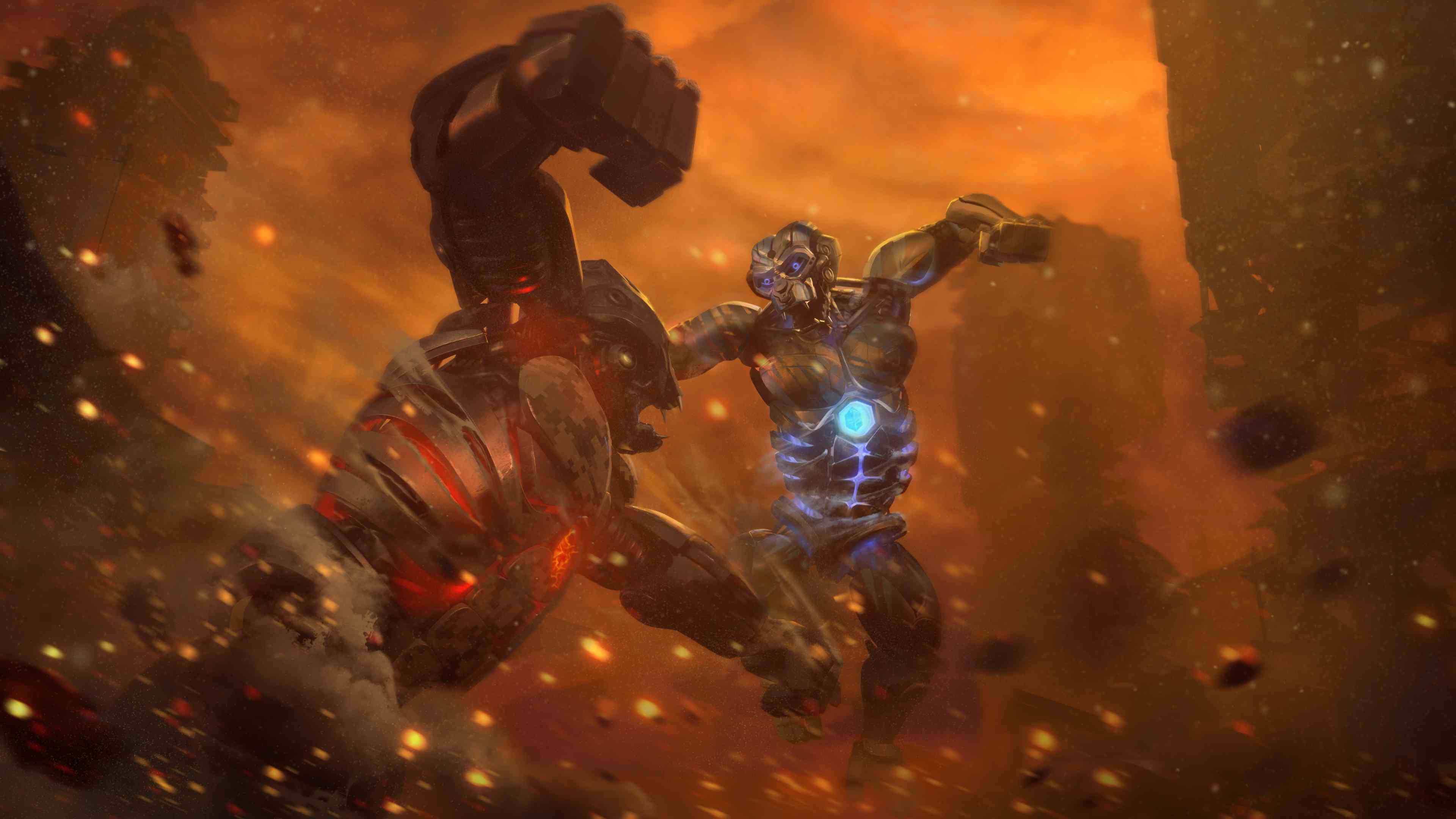 Meka Prime 3D Character action shot banner