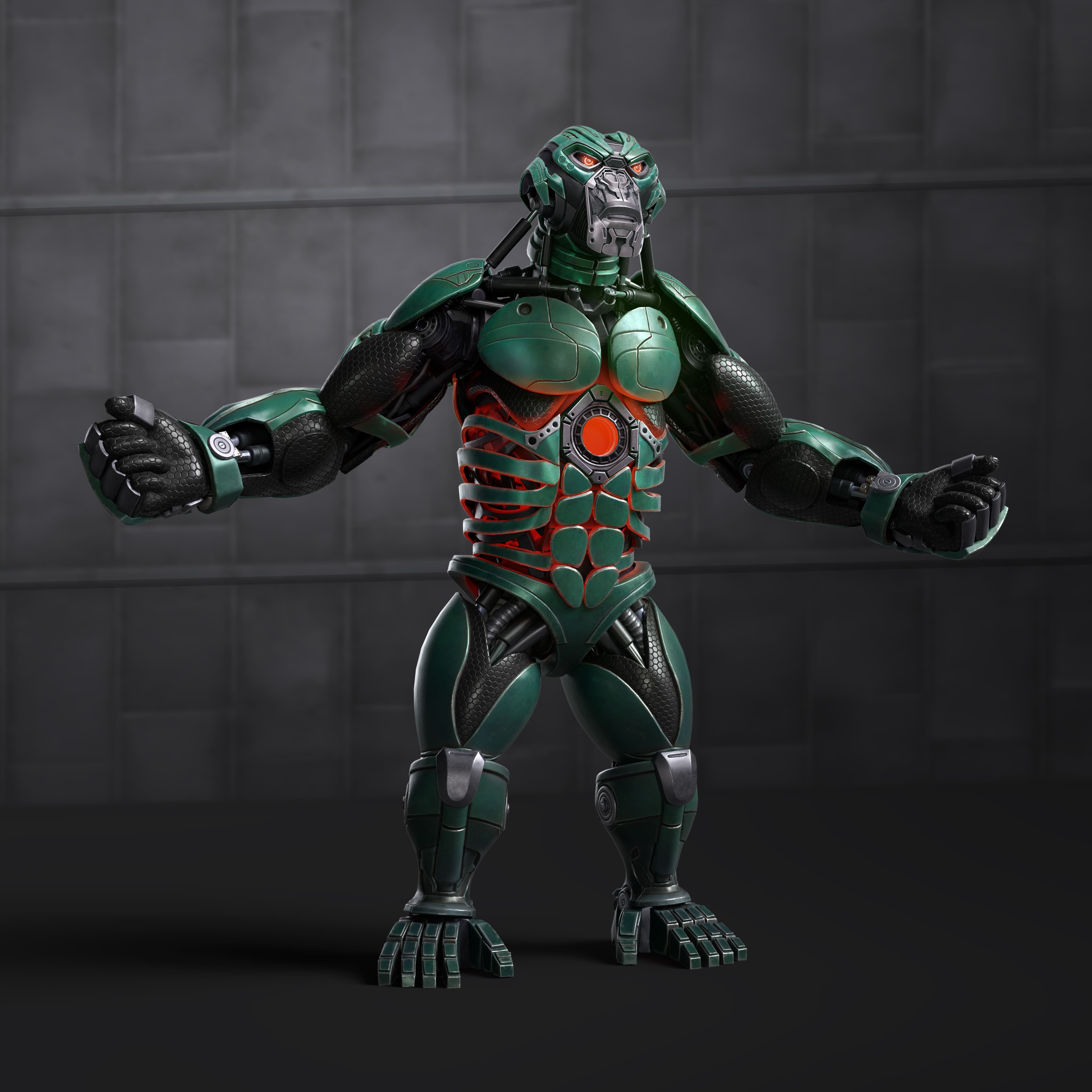 Meka Prime 3D character