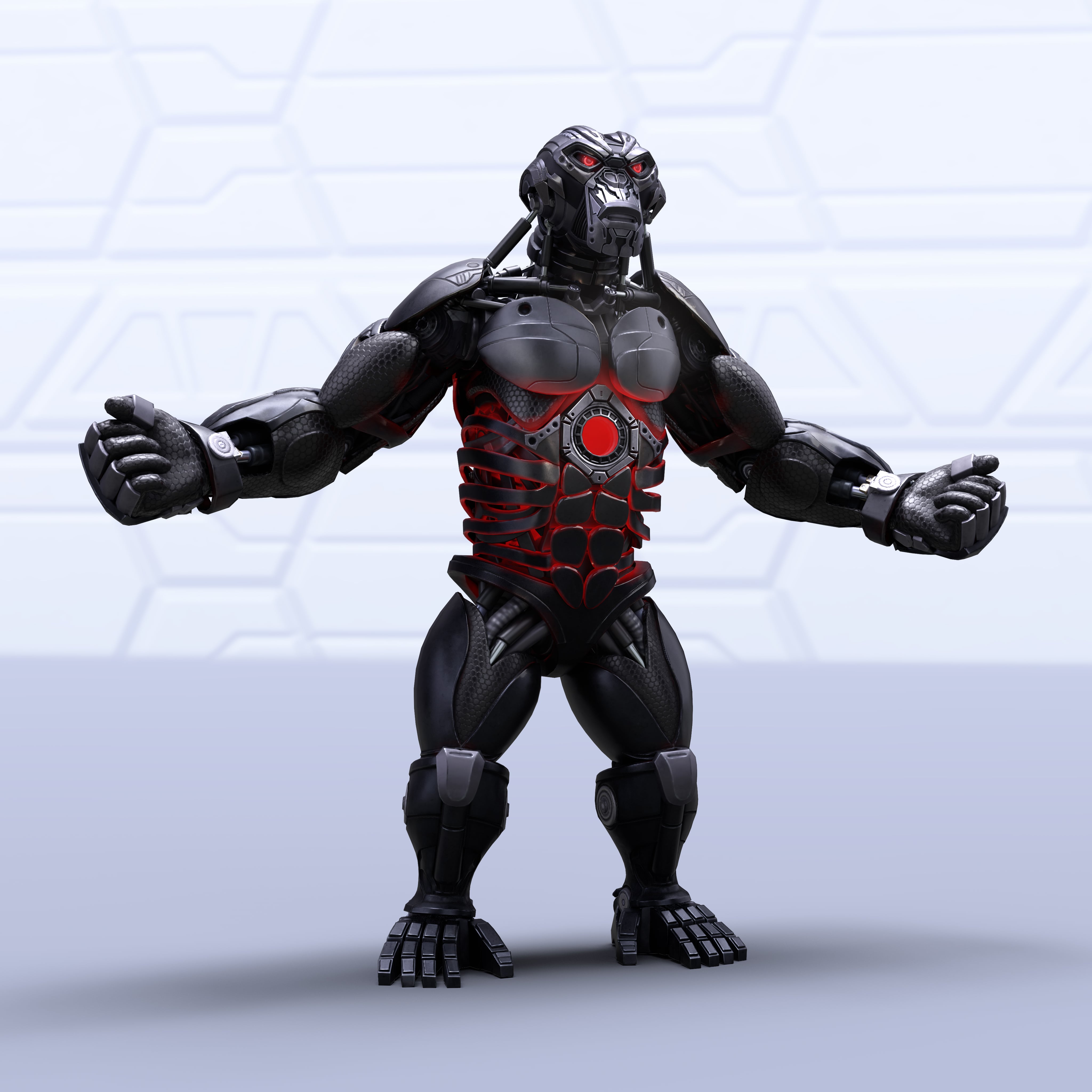 Meka Prime 3D character