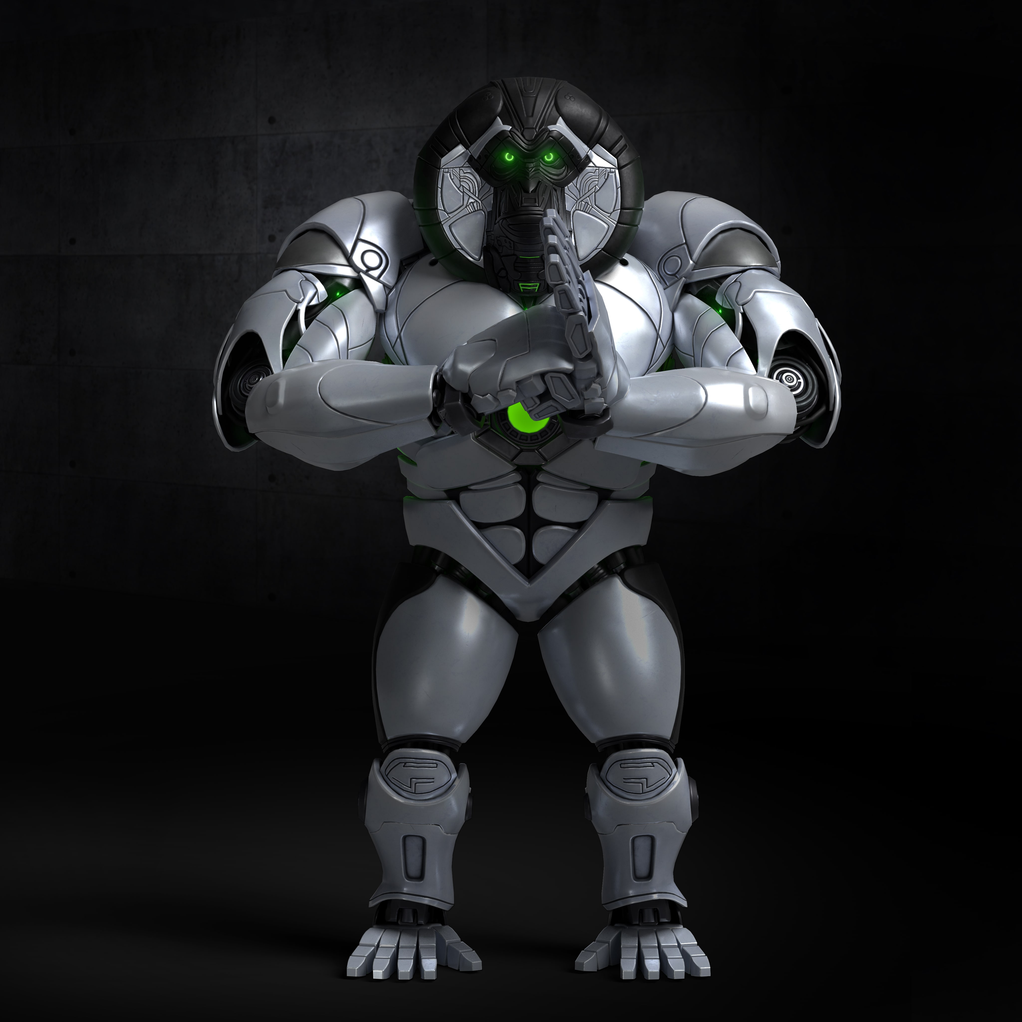 Meka Prime 3D character