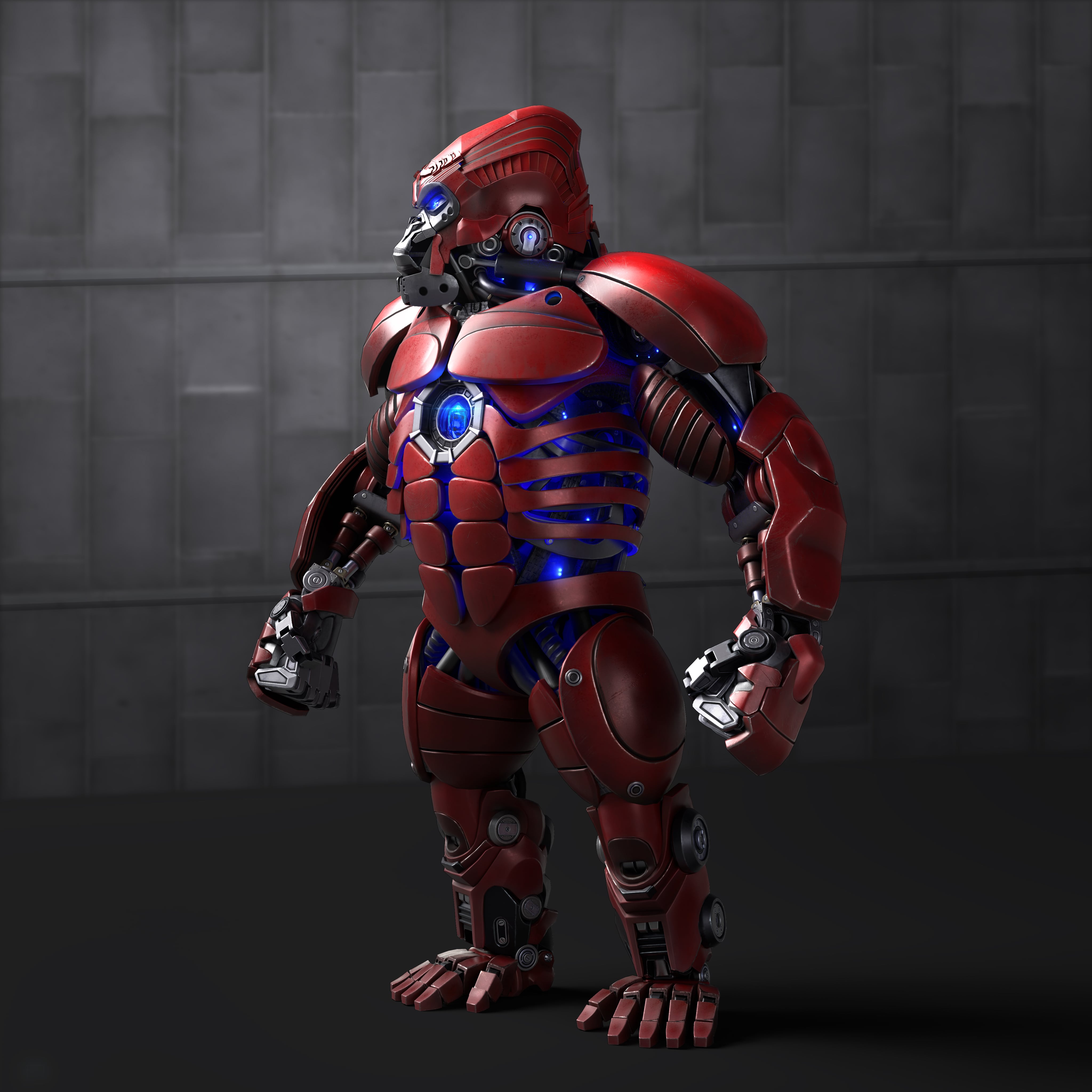 Meka Prime 3D character