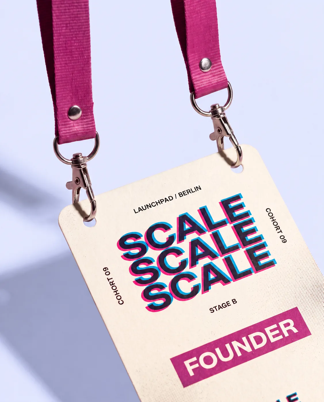 RFID conference badge, large