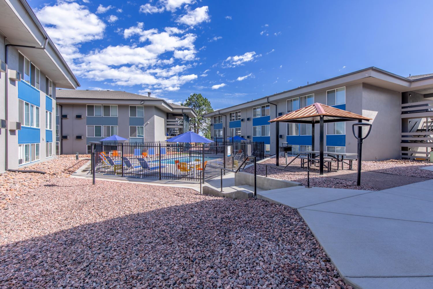 Surrounding pool area