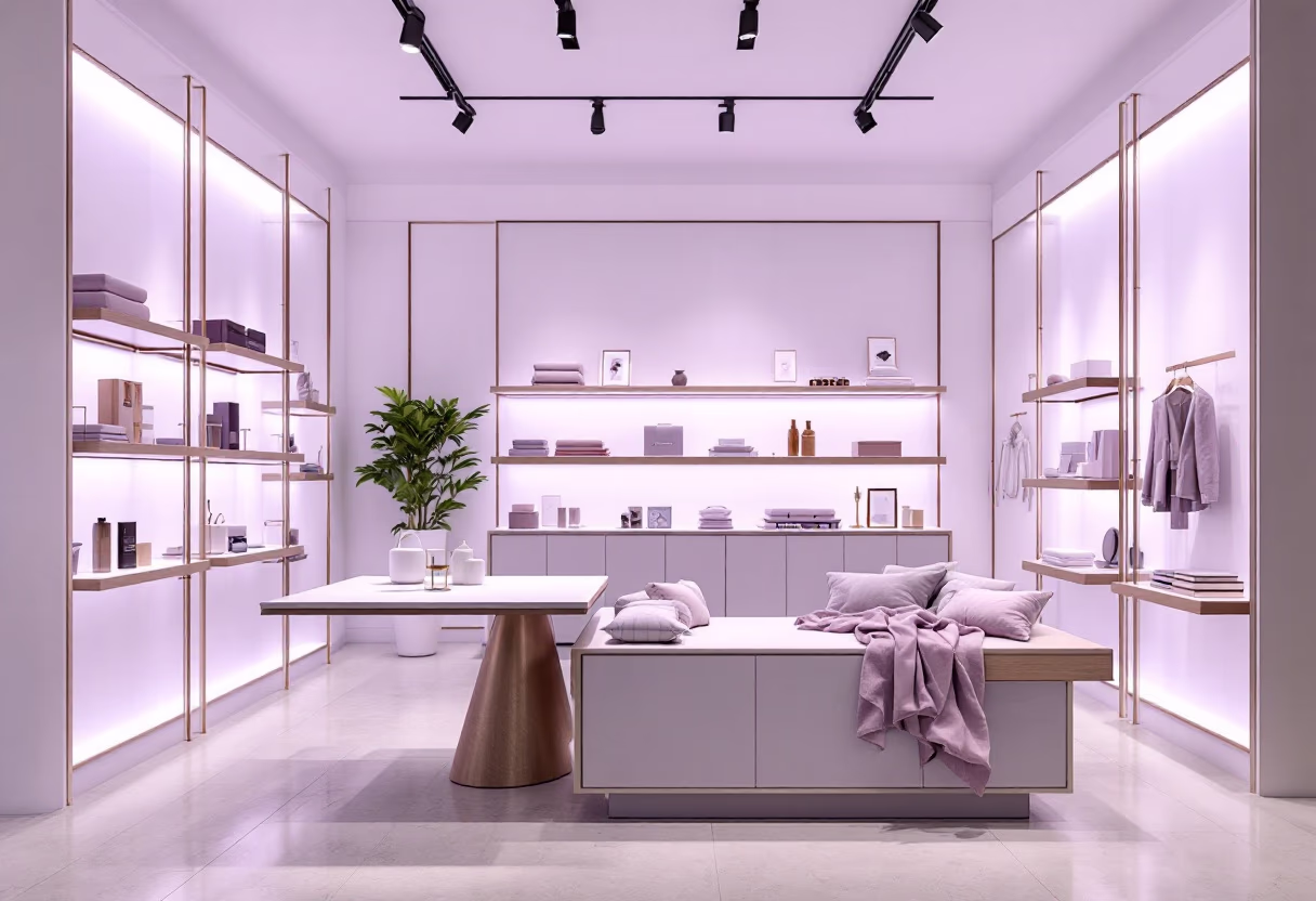 [background image] of retail setting for a beauty product
