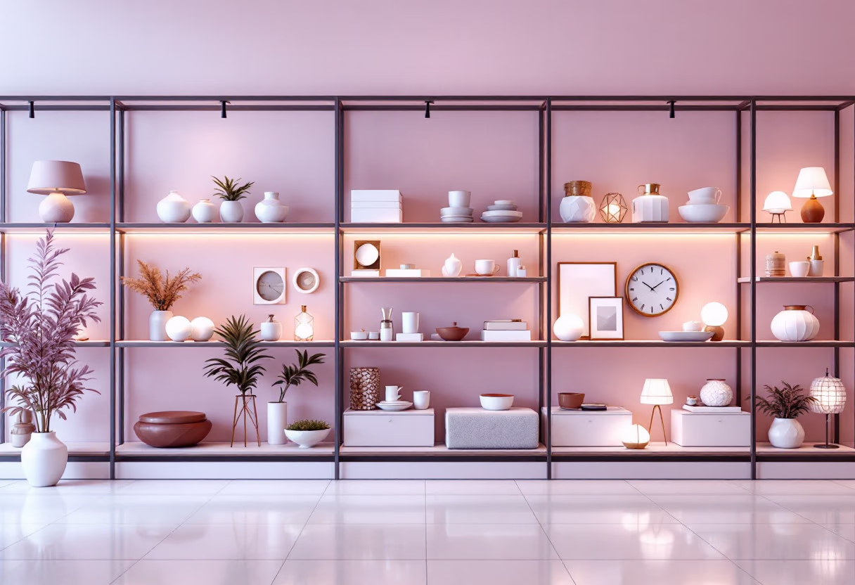 image of shopping aisle in store (for a home goods store)