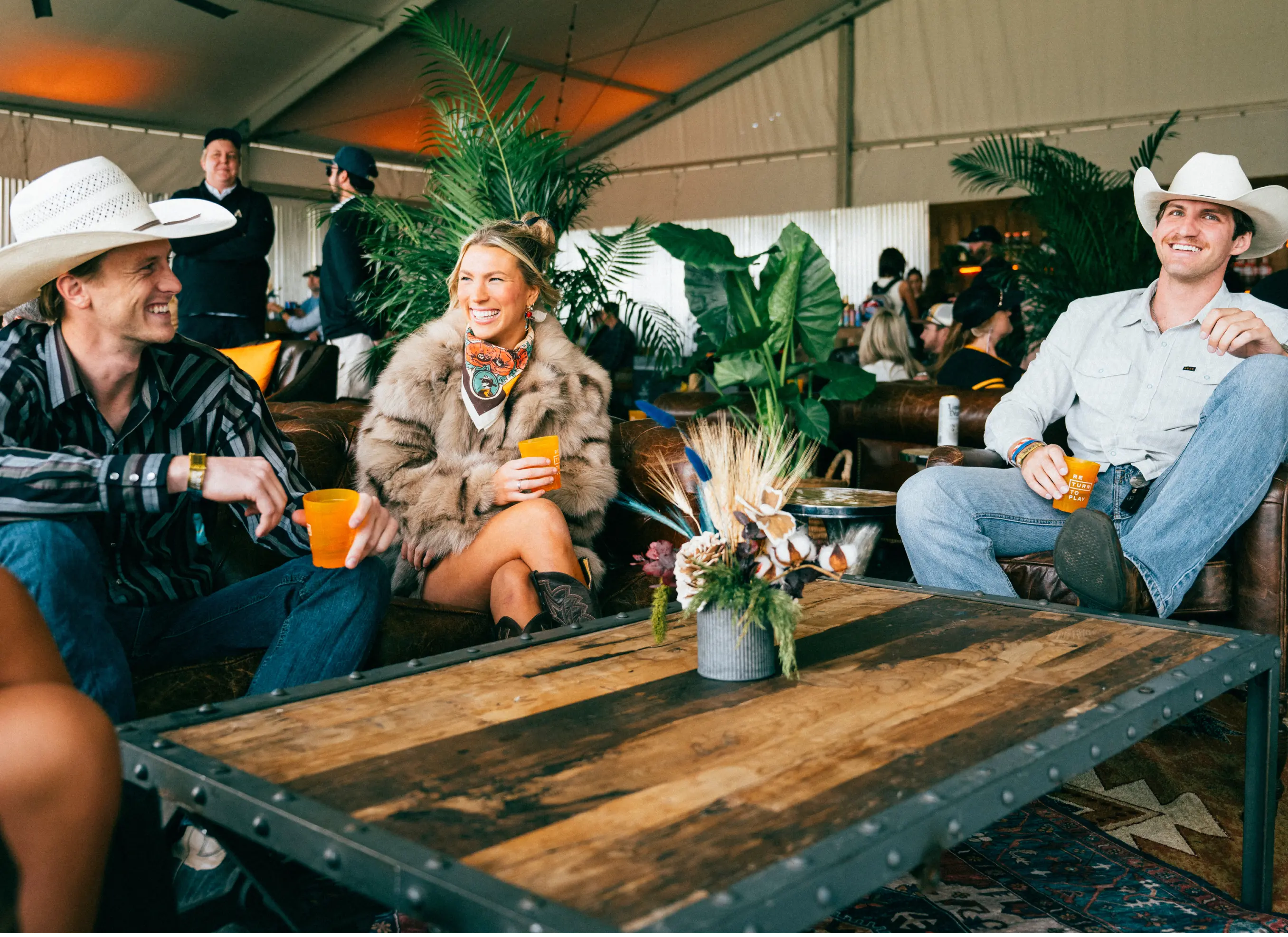 Outdoor country festival people