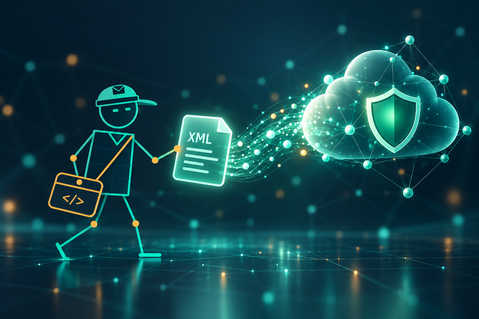 Digitálny poštár bezpečne odovzdáva XML súbor do cloudu