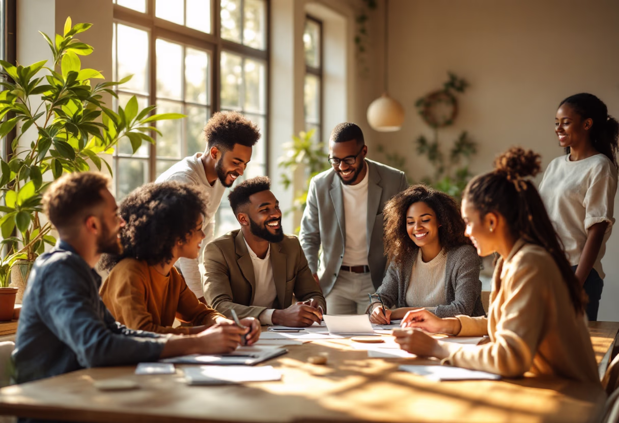 image of diverse group collaboration (for a hr tech)