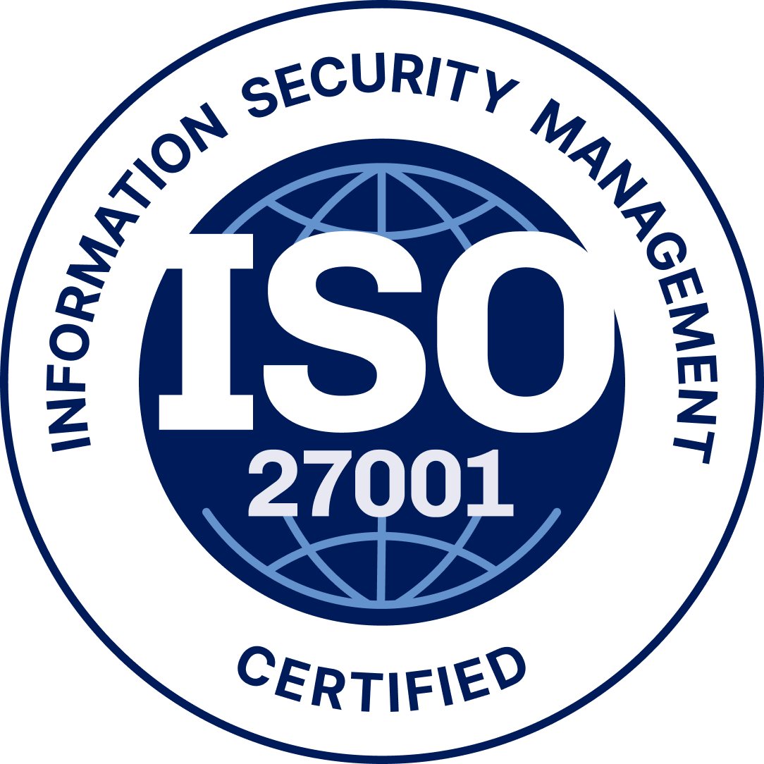 ISO 27001 certified badge