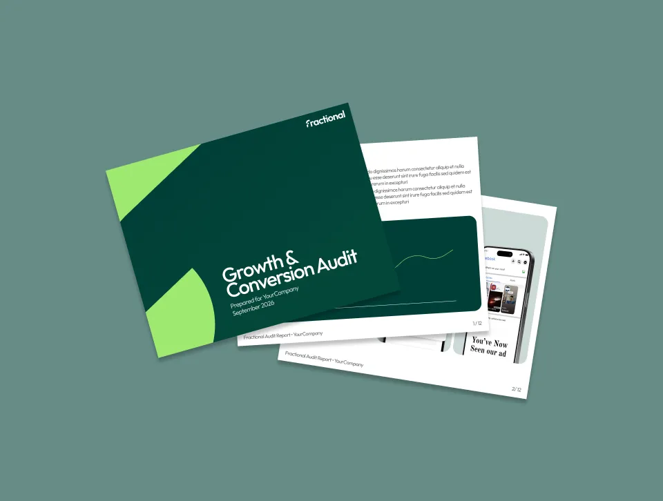 An example of the Fractional growth and conversions audit report.