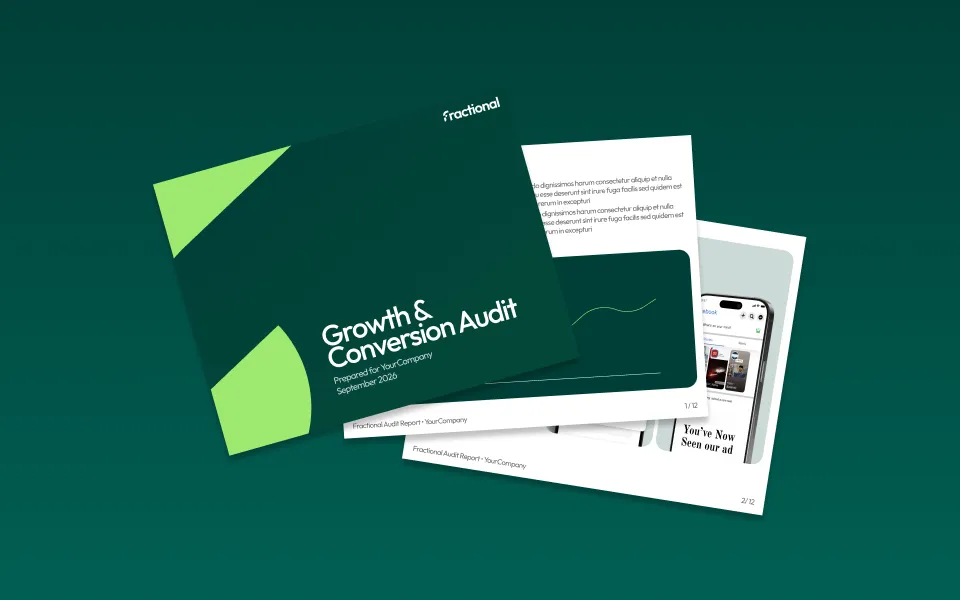 An example of the Fractional growth and conversions audit report.