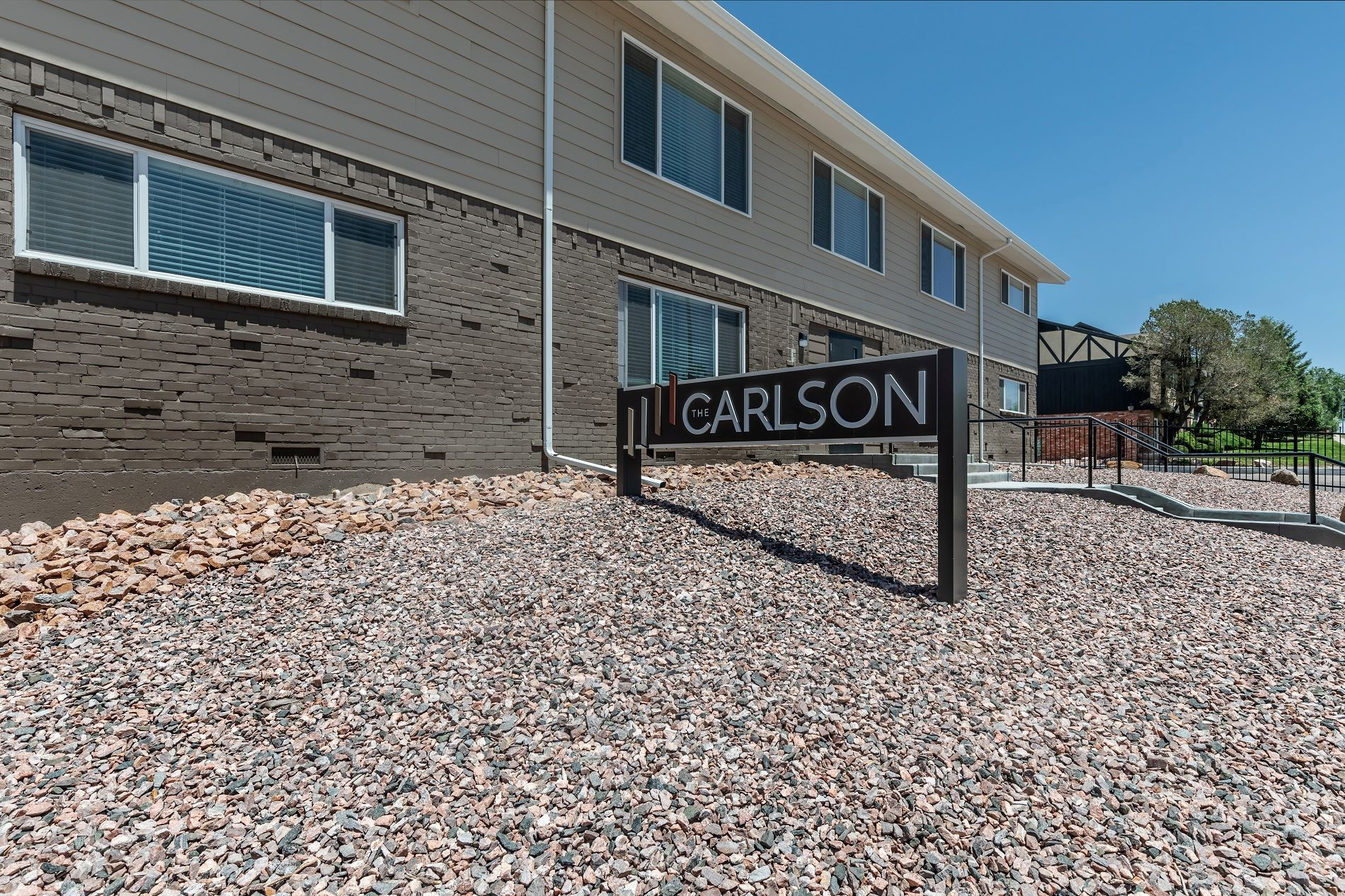 Exterior monument sign
