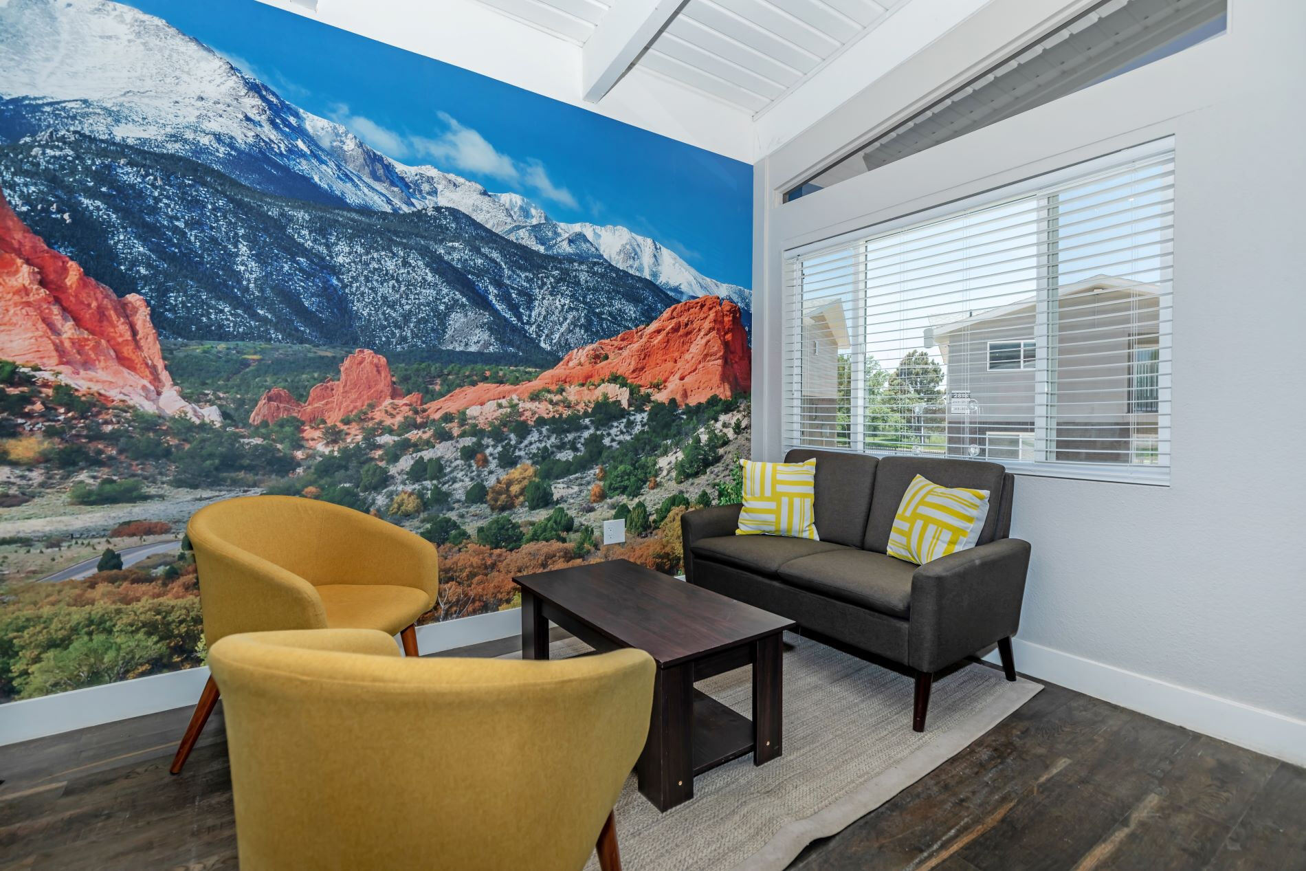 Leasing office seating area