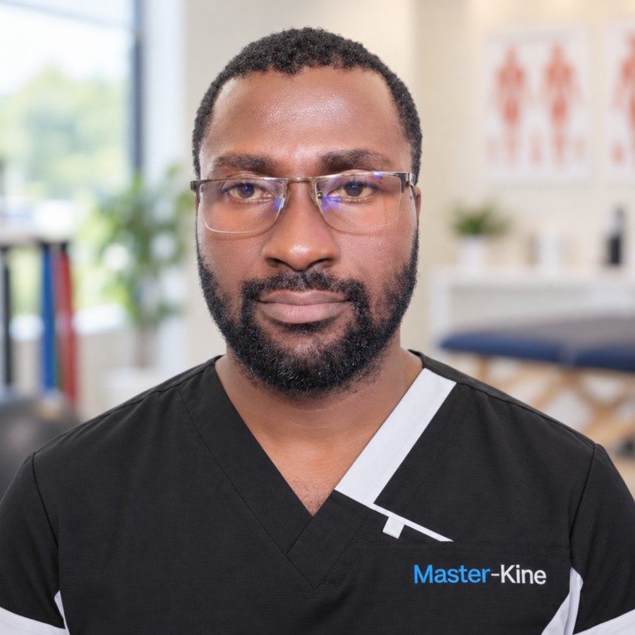 Kéni Kouassi, masso-kinésithérapeute chez Master-Kiné à Laval et Terrebonne