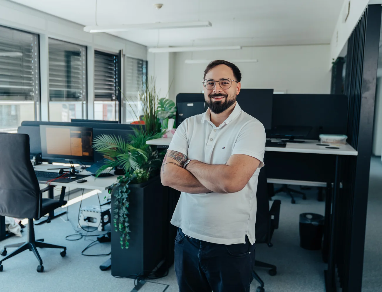Mitarbeiter von AdVenture Marketing im Büro in Wien