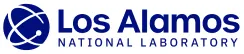 Los Alamos National Laboratory logo with a stylized atomic orbit symbol to the left of the name.